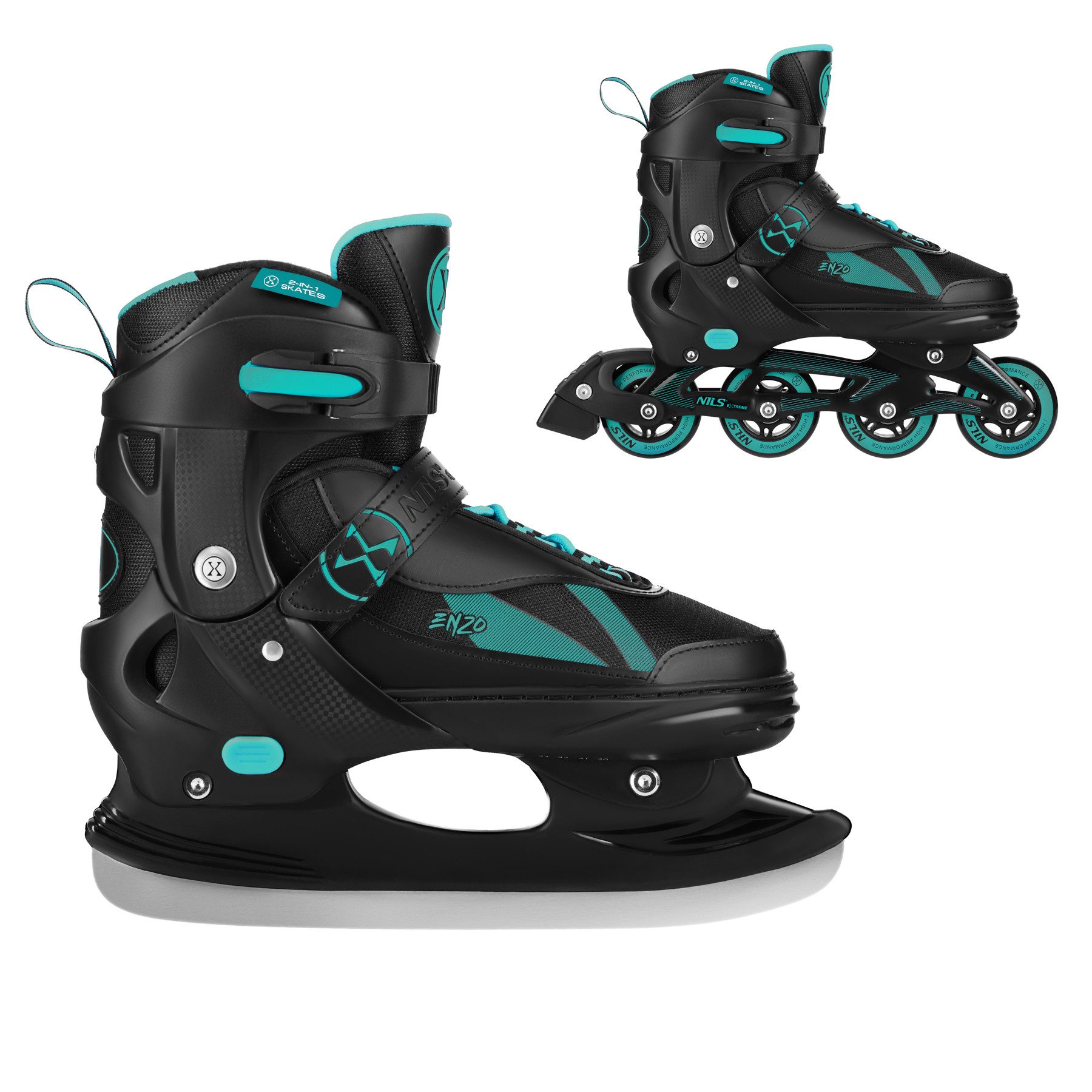 NILS EXTREME Inlineskates 2in1 Skates Inliner
