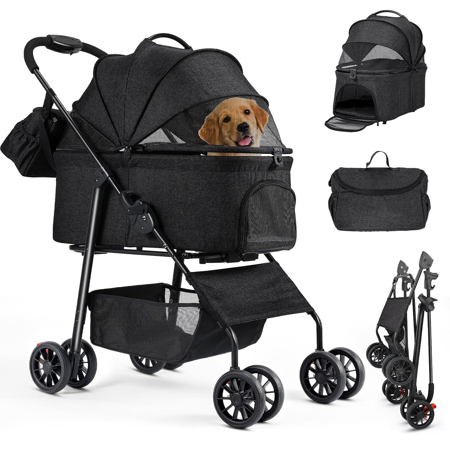 TLGREEN Hundebuggy 3 in 1 bis