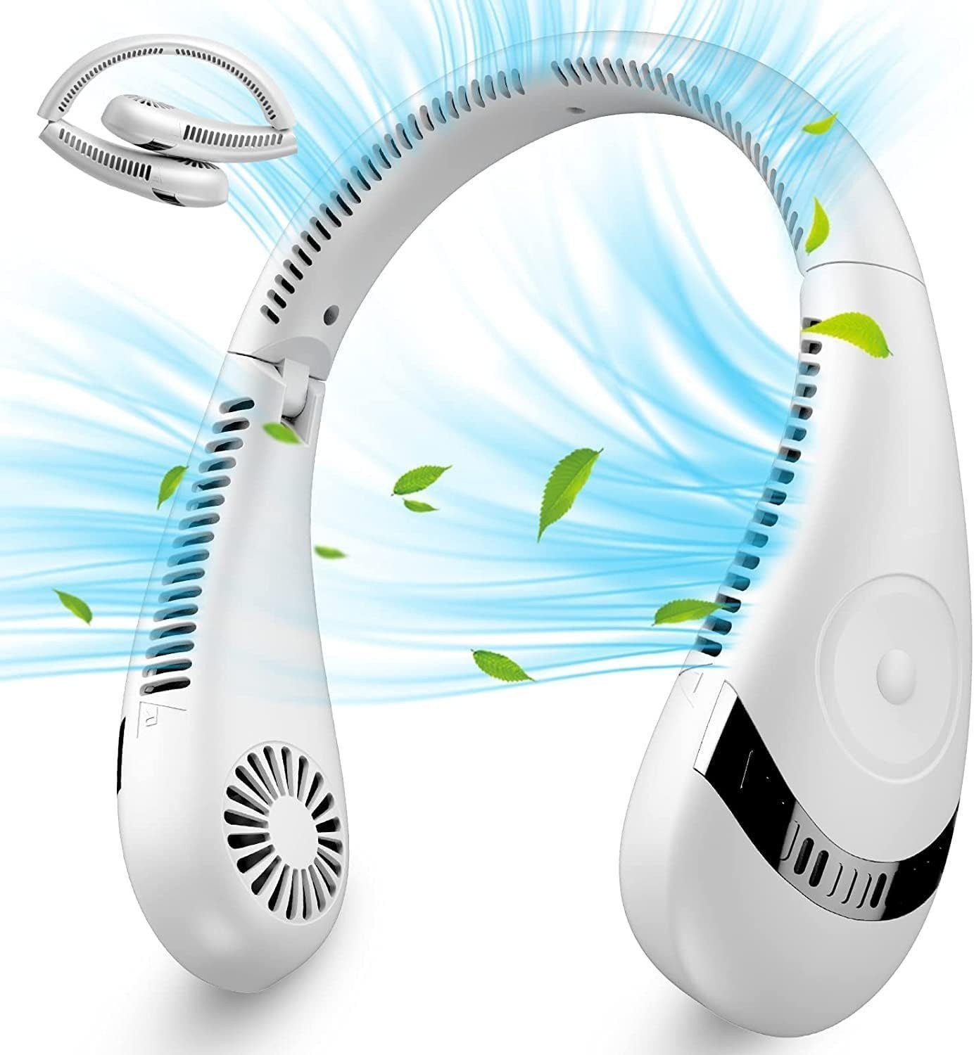 ibettertec Mini USB-Ventilator Hals Ventilator, 5000mAh