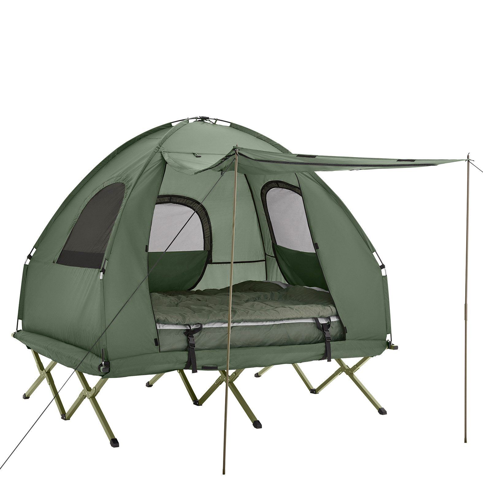 SoBuy Feldbett OGS61, 2-Personen-Campingzelt Etagenbett-Doppelzelt mit