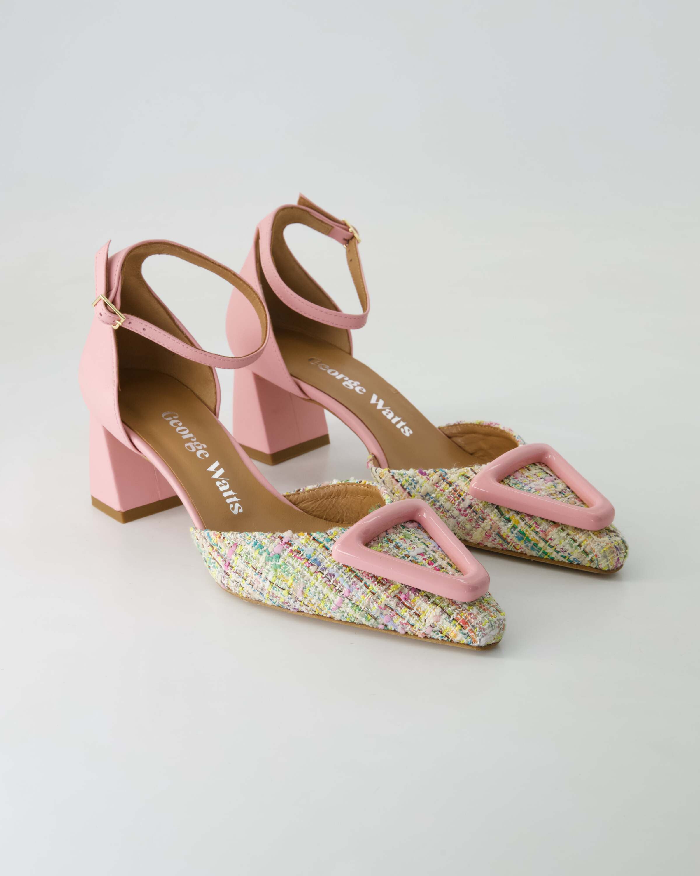George Watts N510-654 Slingpumps Obermaterial: Leder