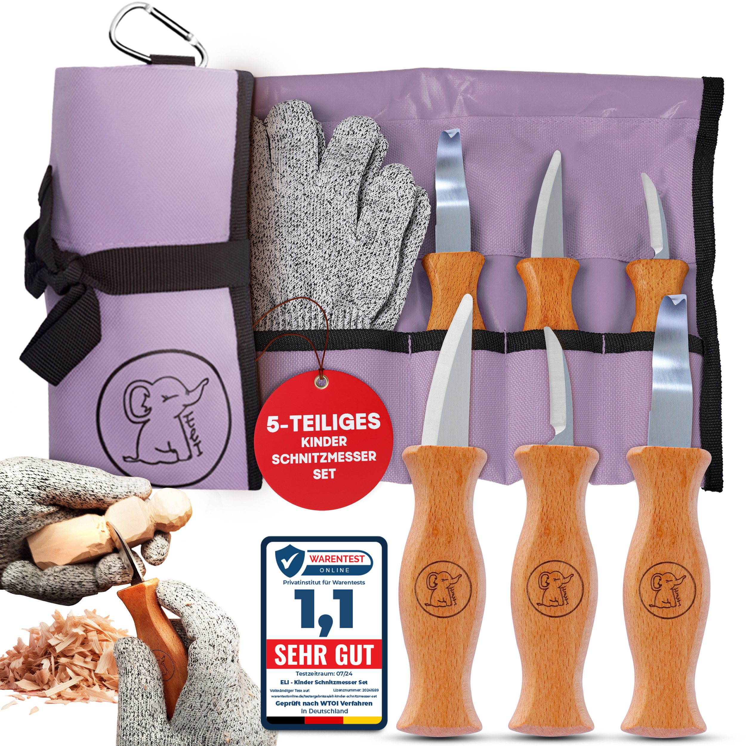 Eli Taschenmesser Schnitzmesser Kinder - Kindermesser