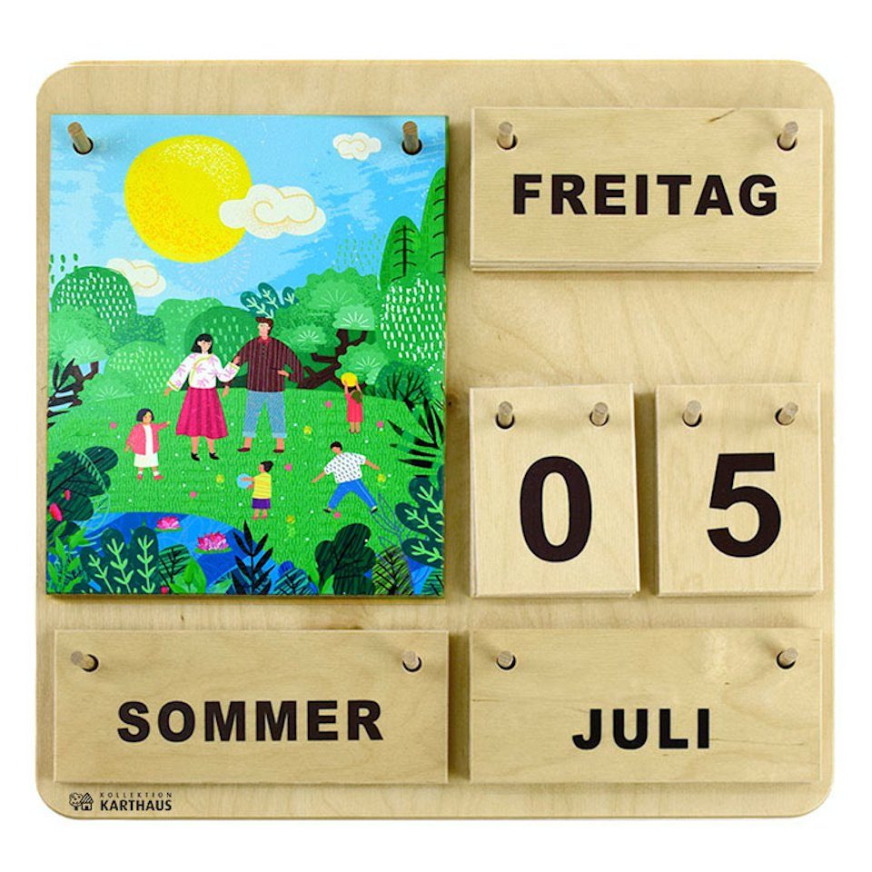 Kollektion Karthaus ewige Kalender Dauerkalender aus