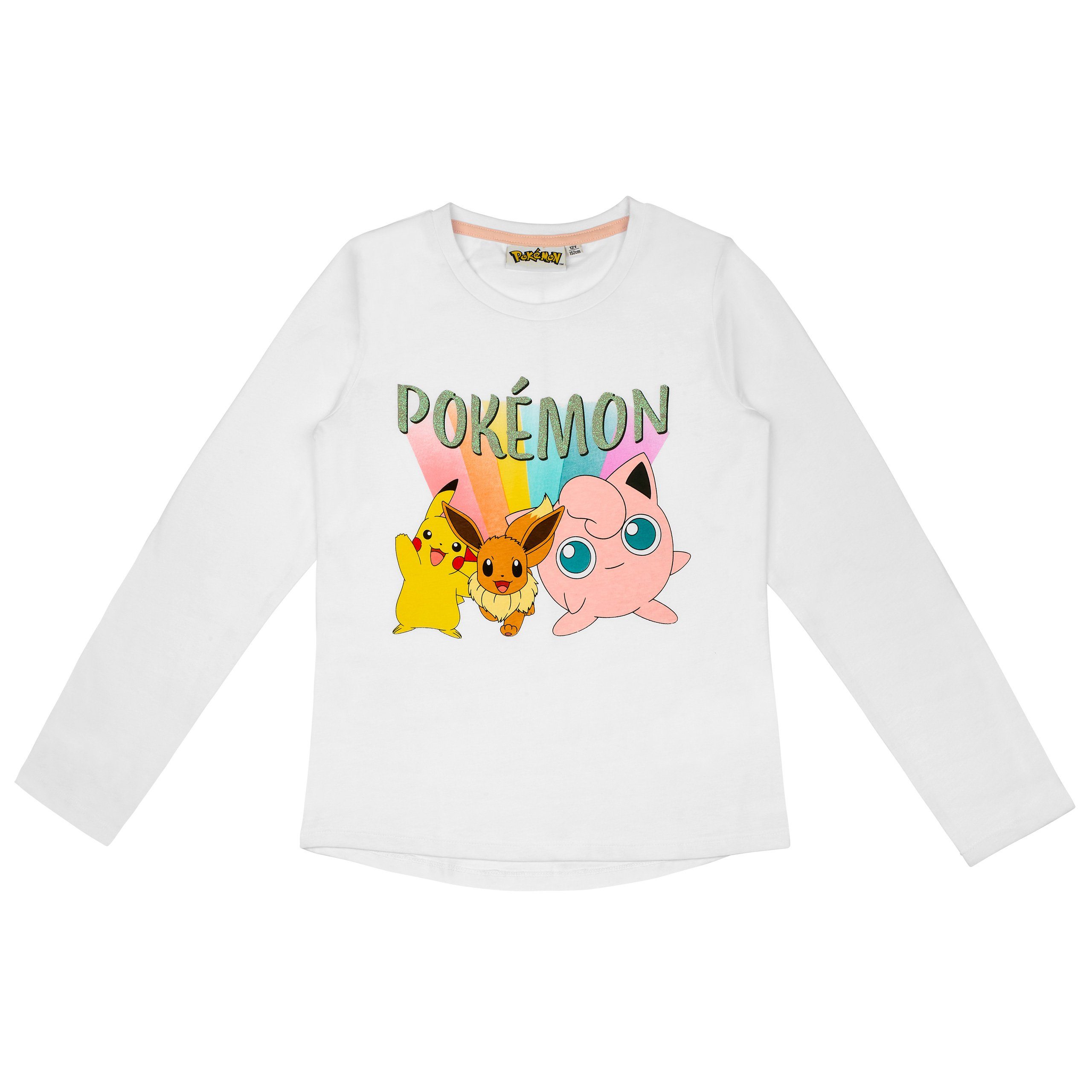 POKÉMON Langarmshirt Pokemon Langarmshirt Pullover Mädchen