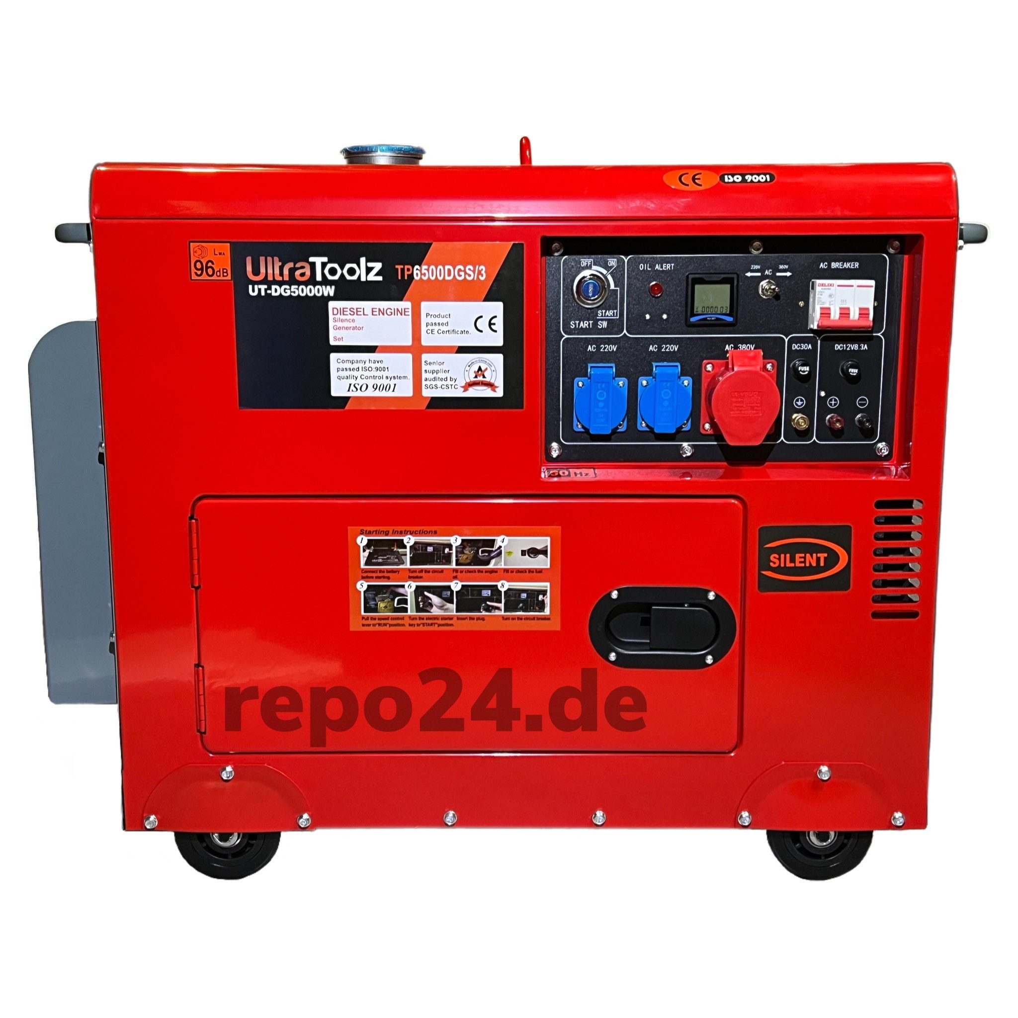 UltraToolz Stromerzeuger Diesel Stromerzeuger Generator Notstromaggregat