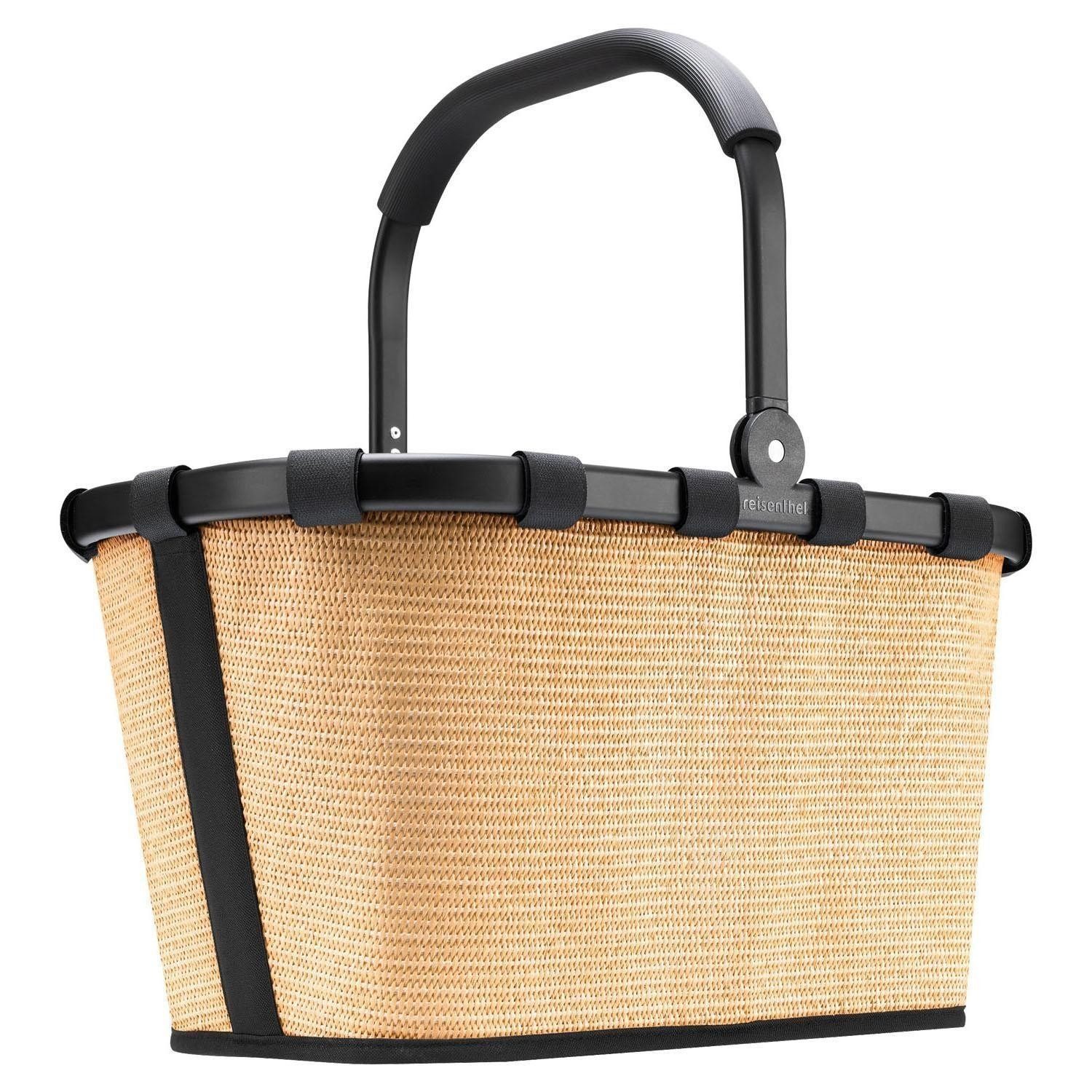 REISENTHEL® Einkaufskorb CARRYBAG, Beige, Schwarz, Aluminium,