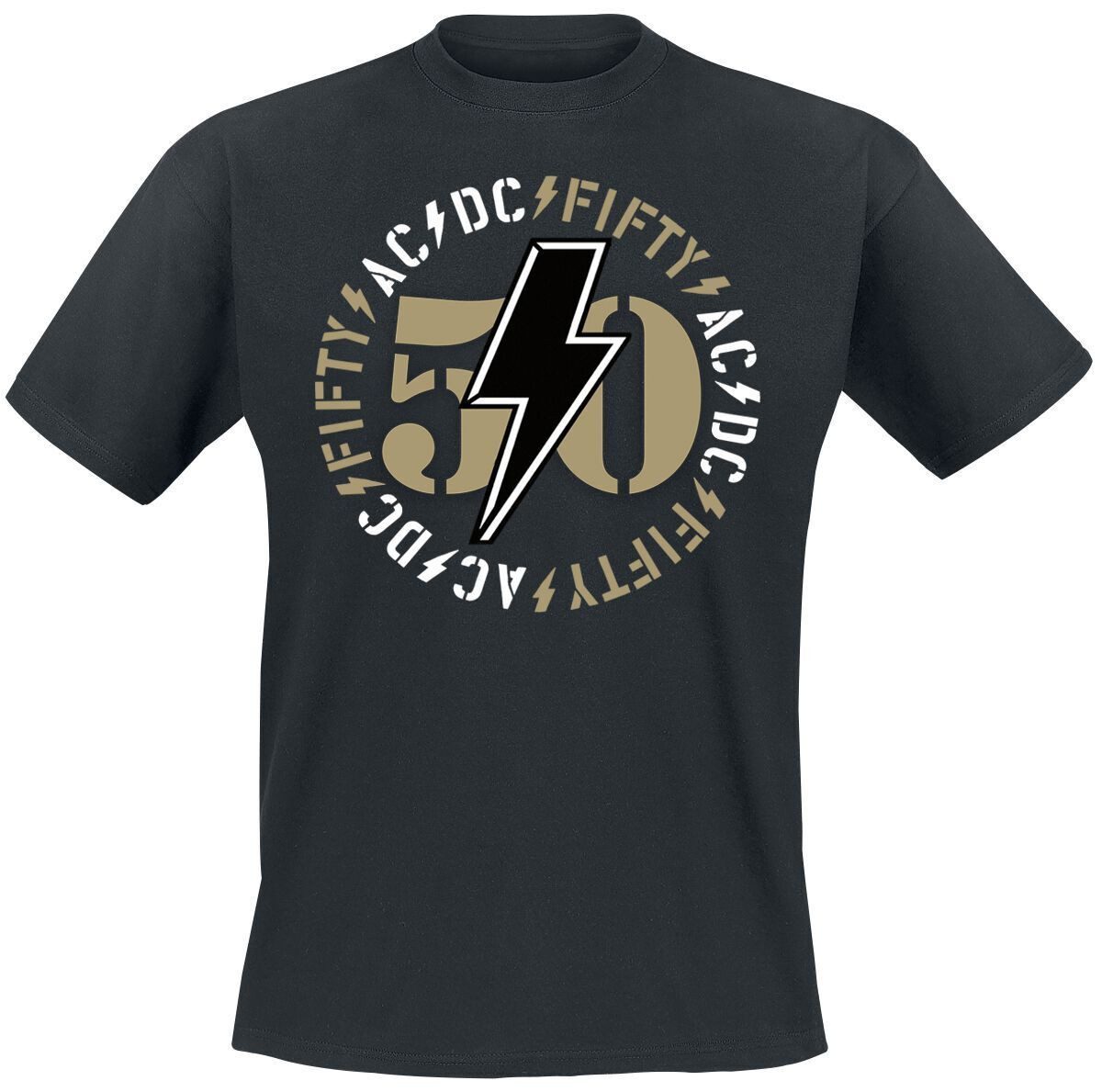 AC/DC Print-Shirt AC/DC Fifty Bold Emblem