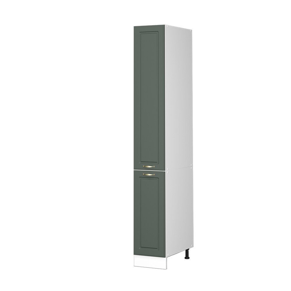 Vicco Hochschrank Fame-Line, Grün-Gold Landhaus/Weiß, 30