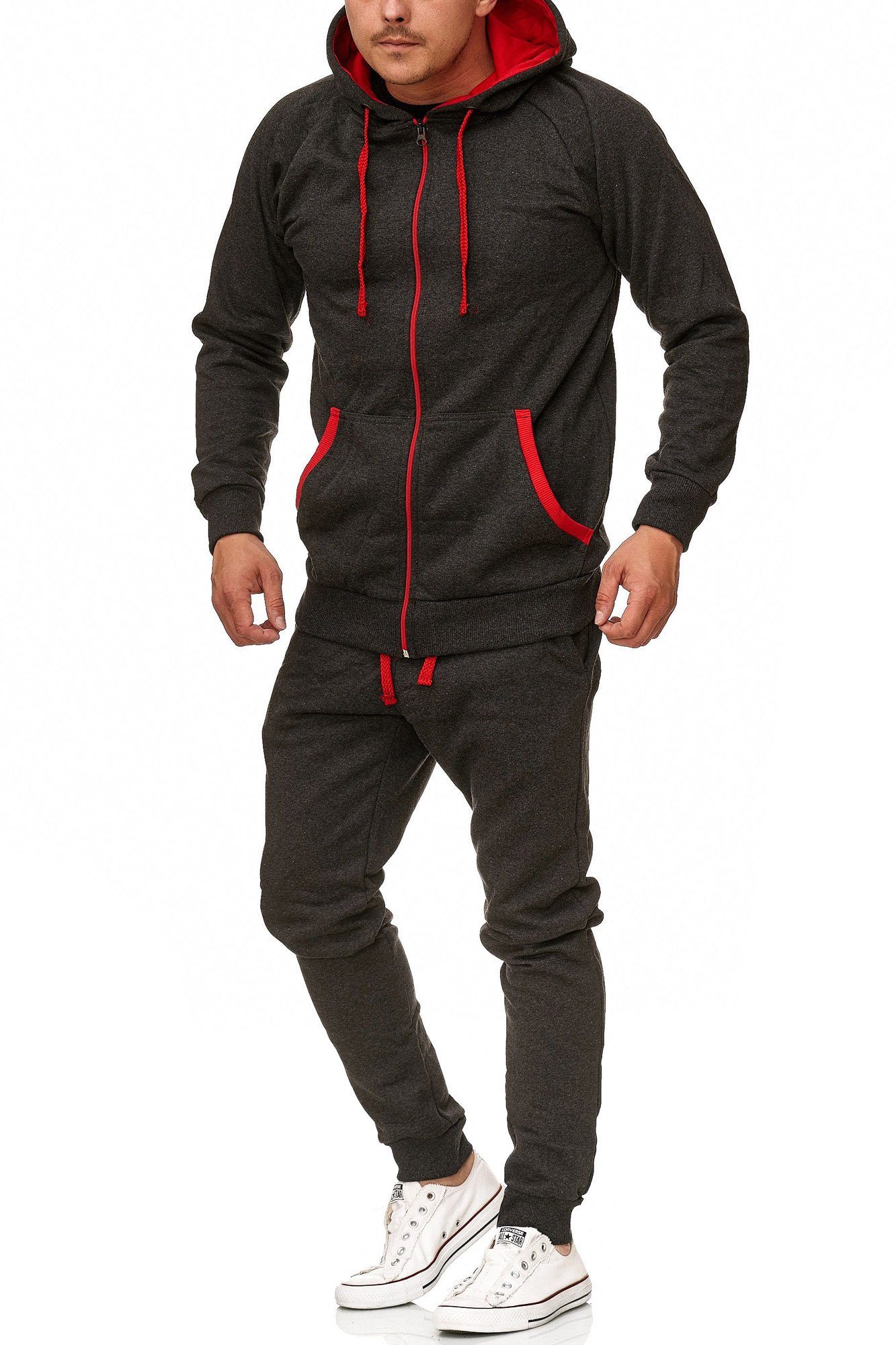 L.gonline Freizeitanzug Herren Freizeitanzug Jogginganzug Sweatwear
