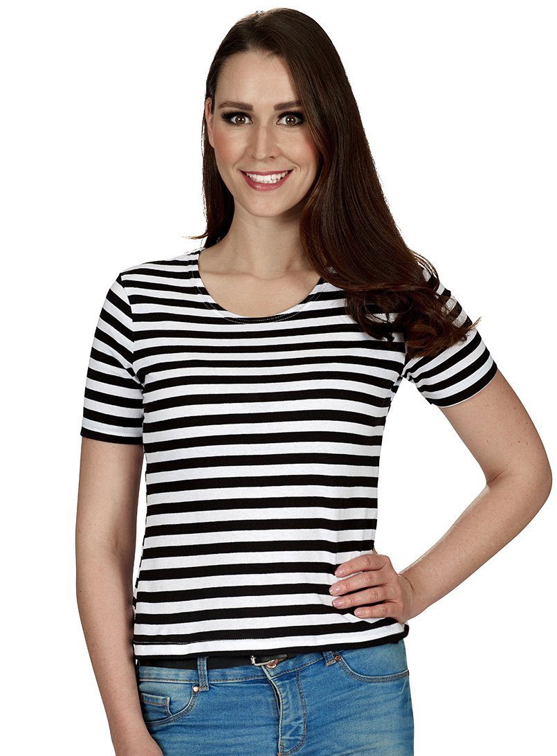 Metamorph T-Shirt Ringelshirt schwarz-weiß Klassische Ringelware