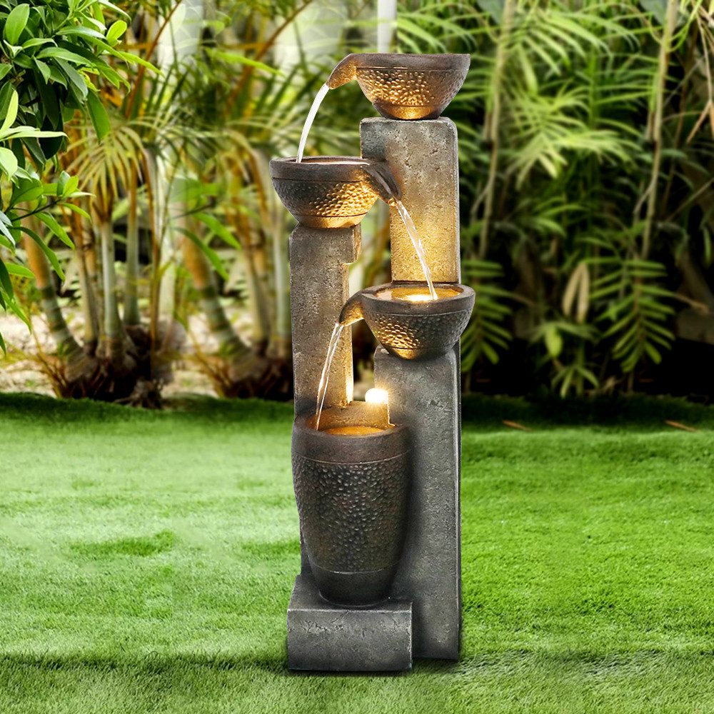 Rutaqian Gartenbrunnen Gartenbrunnen Zimmerbrunnen Springbrunnen Wasserfall