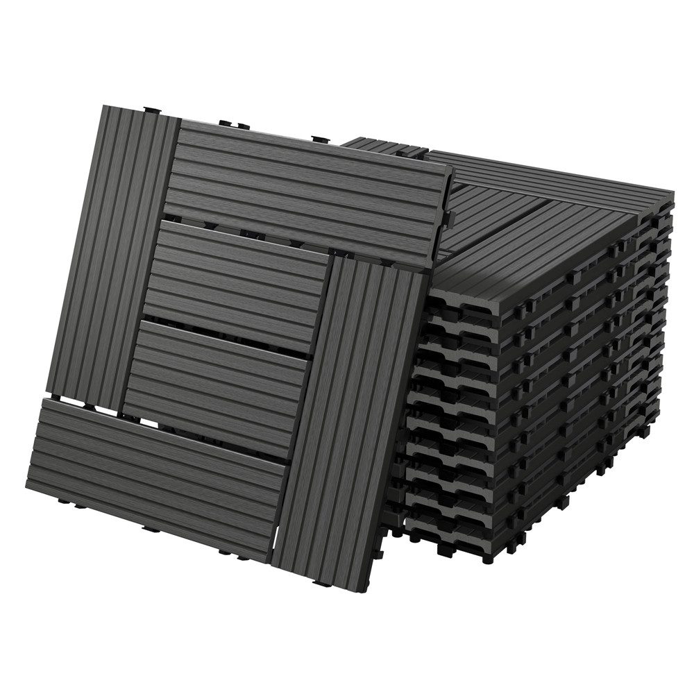 ECD Germany Terrassendielen WPC Terrassenfliesen mit