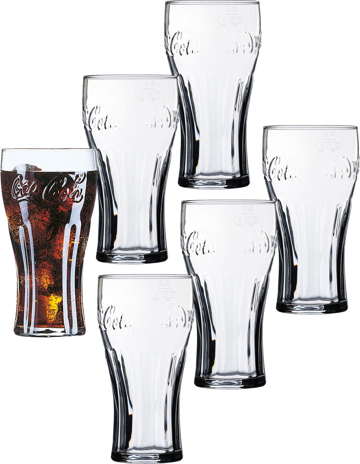 Emilja Tumbler-Glas Coca-Cola Konturglas 46cl -0,4l