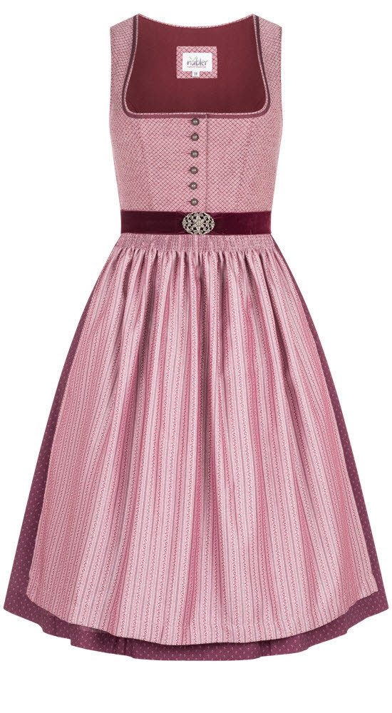 Nübler Dirndl Midi Dirndl Lohe in