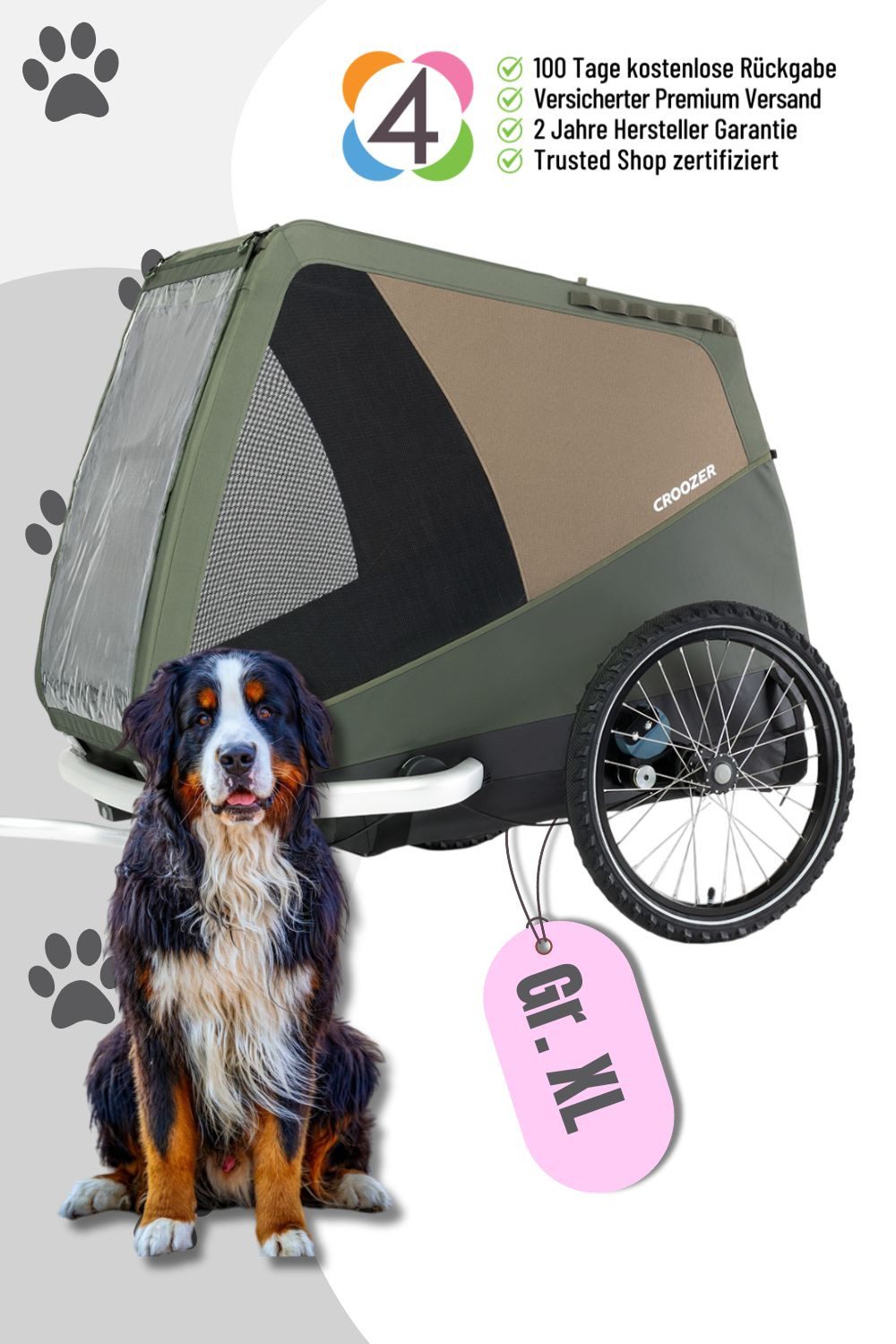 Croozer Fahrradhundeanhänger Dog Tammo für Hunde