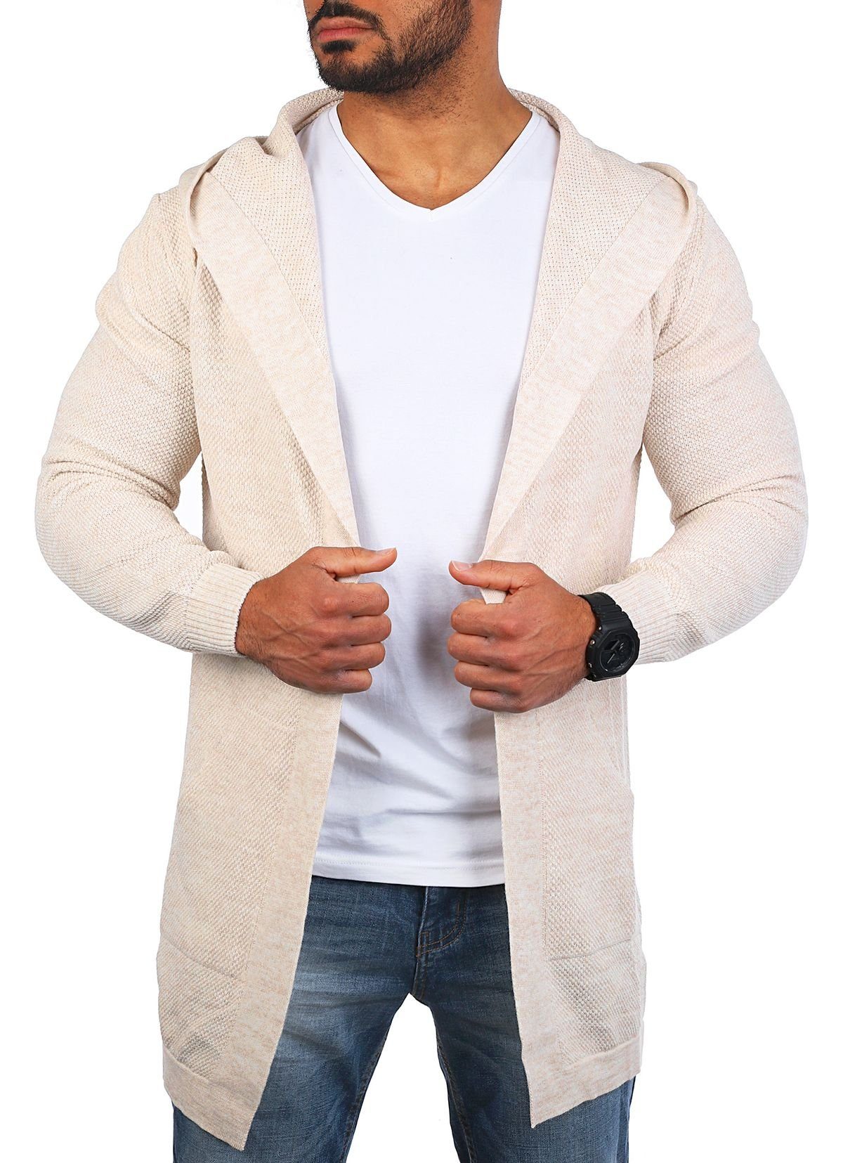 CARISMA Cardigan Herren leichte Herren Feinstrick