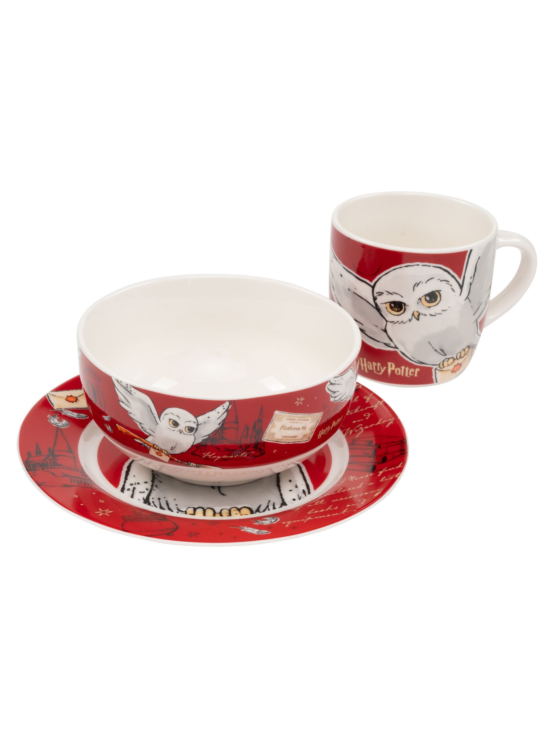 United Labels® Frühstücks-Geschirrset Harry Potter -