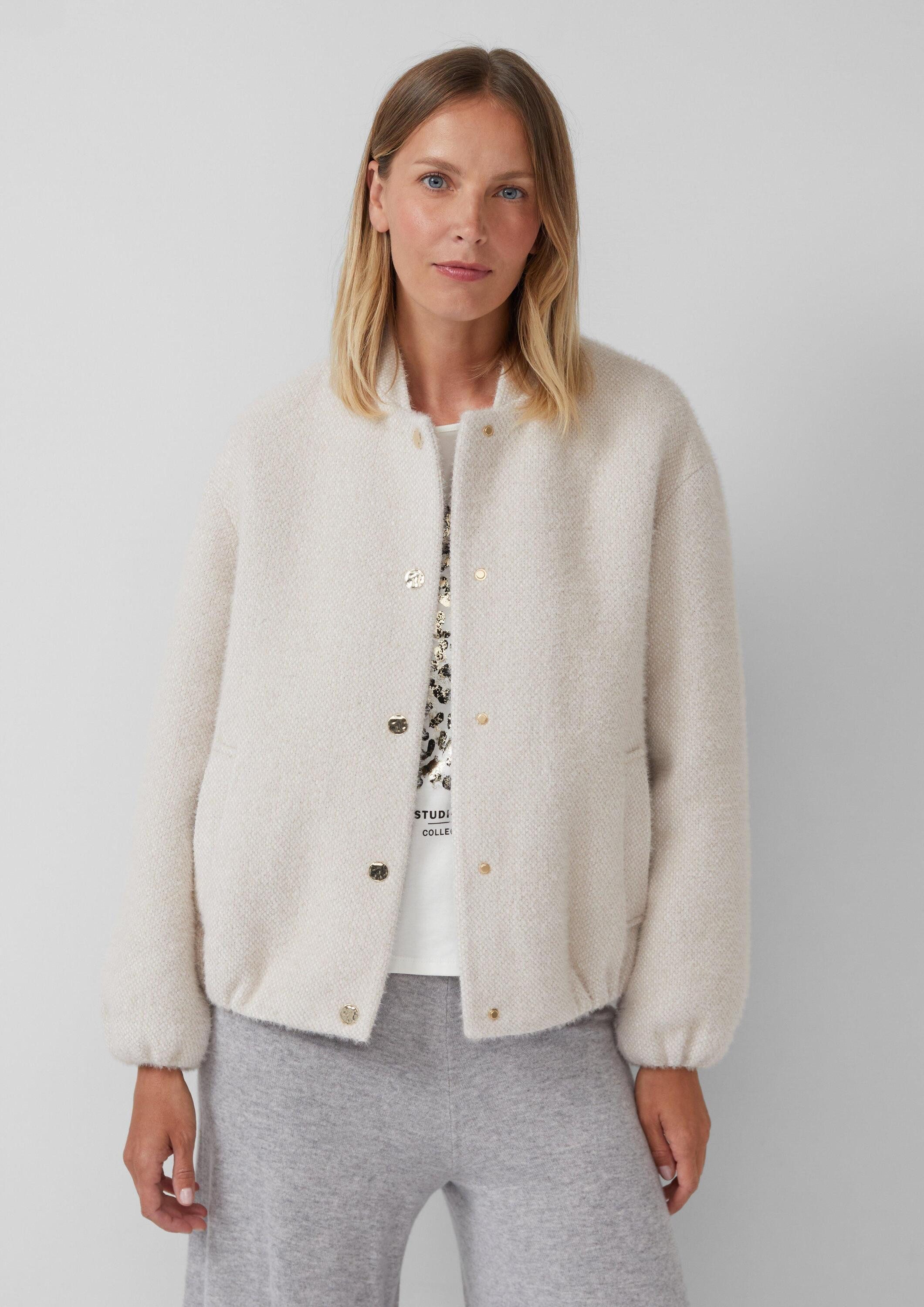 s.Oliver Funktionsjacke Outdoor-Jacke Flauschige Jacke im