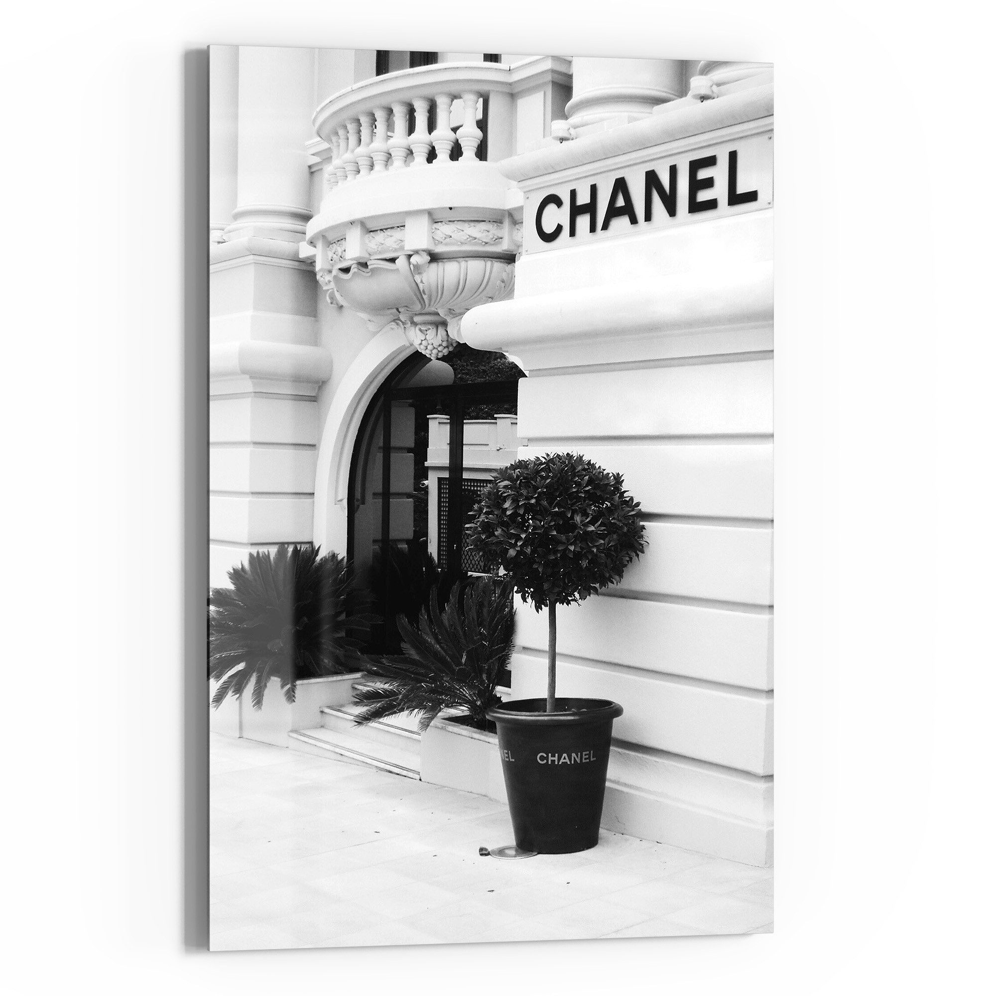 DEQOART Glasbild 'Chanel Eleganz', 'Chanel Eleganz',