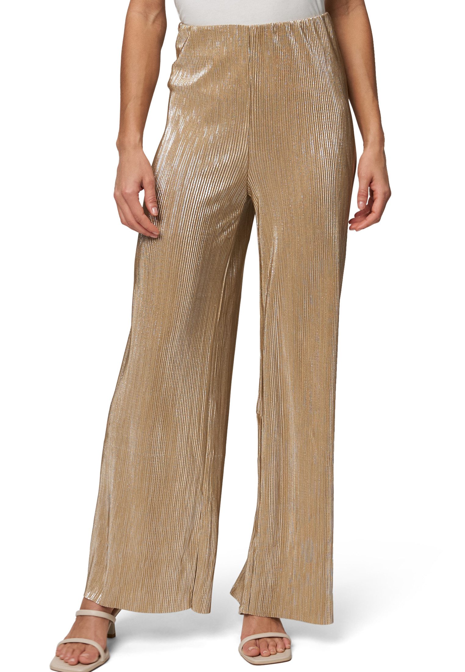 Zero Stoffhose zero Plissee-Hose mit weitem