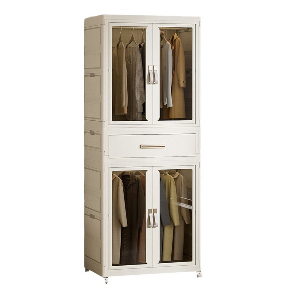 NUODWELL Kleiderschrank Faltbarer Kleiderschrank, Mobiler Schrank
