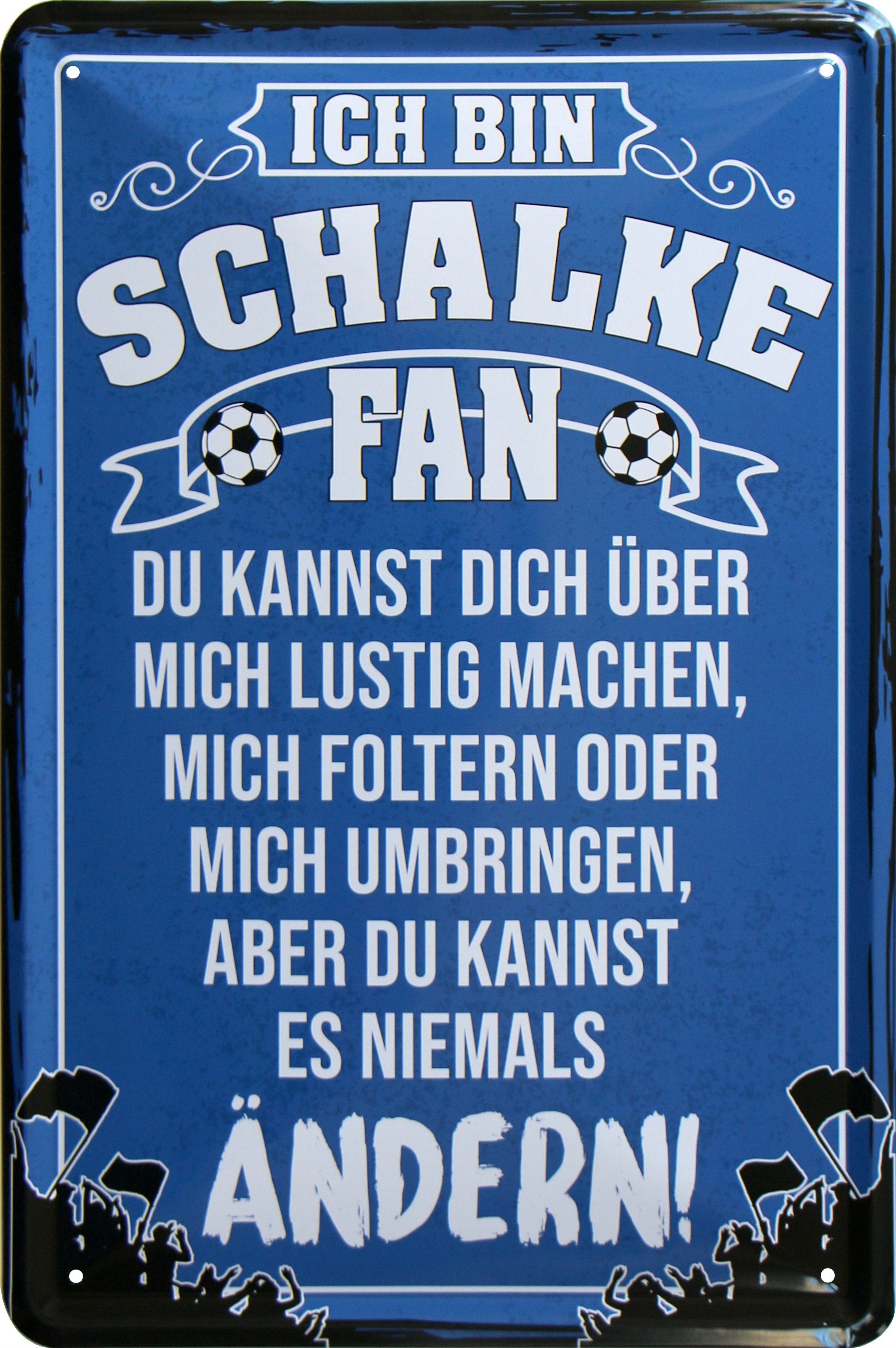 WOGEKA ART Metallbild Ich bin Schalke