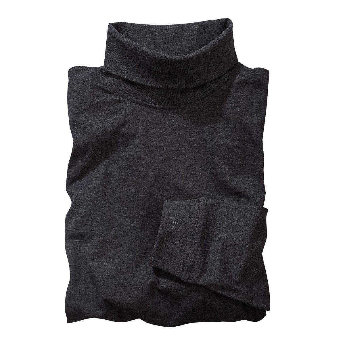 redfield Rollkragenshirt Redfield XXL Rollkragen-Langarmshirt anthrazit