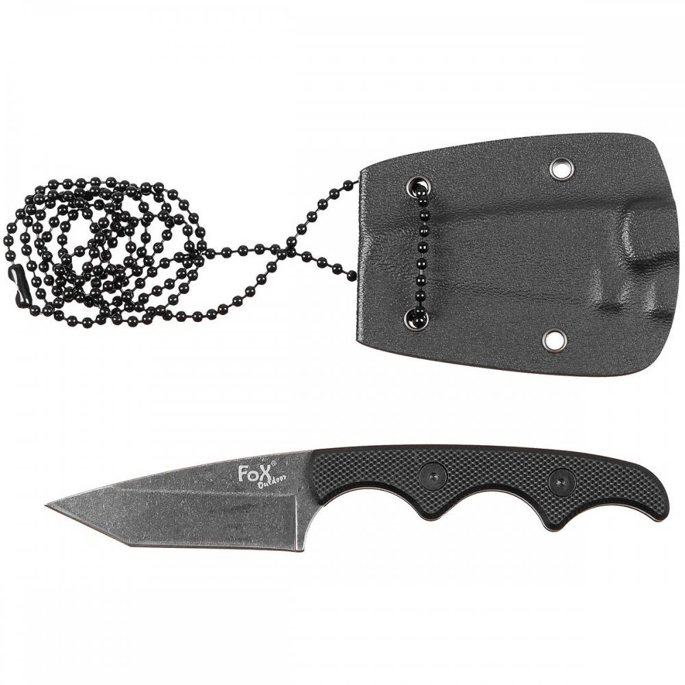 FoxOutdoor Taschenmesser Messer, 'Neck II', stonew.,