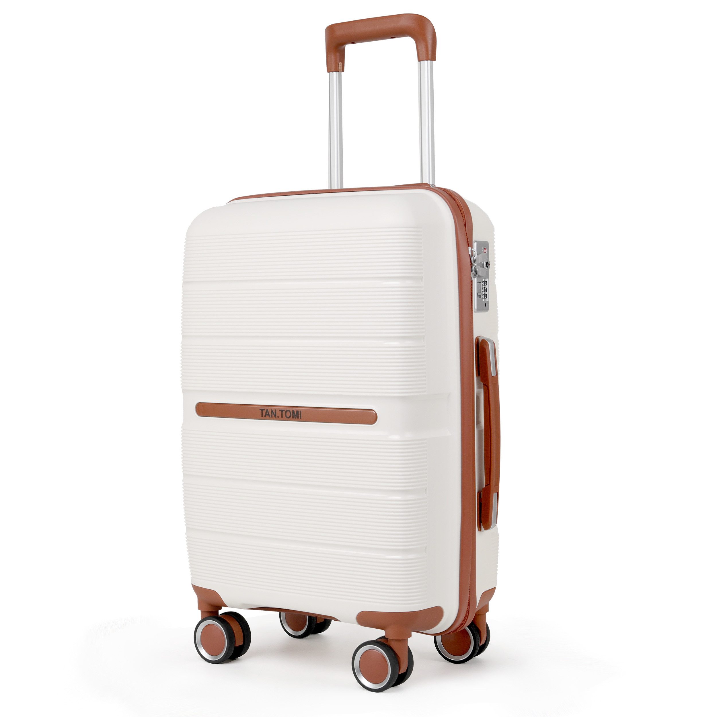 TAN.TOMI Handgepäckkoffer Reisekoffer Mittelgroß Koffer Trolleys
