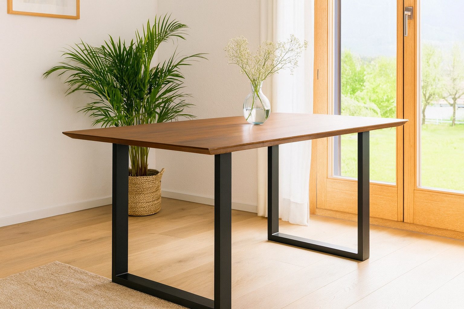 SAM® Esstisch Bern, massives Akazienholz, schweizer