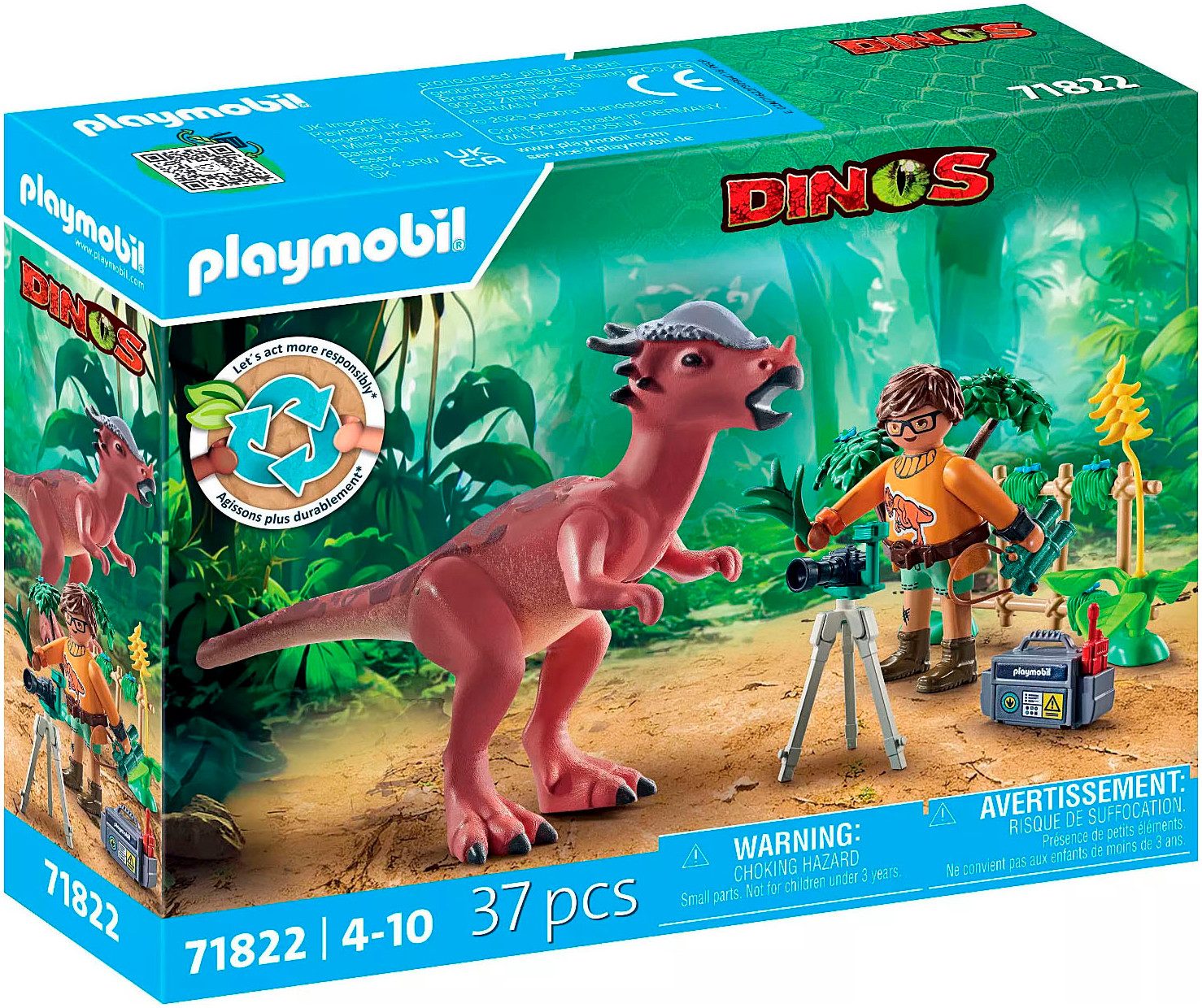 Playmobil® Stygimoloch-Beobachtung (71822), Playmobil Dinos Konstruktions-Spielset,