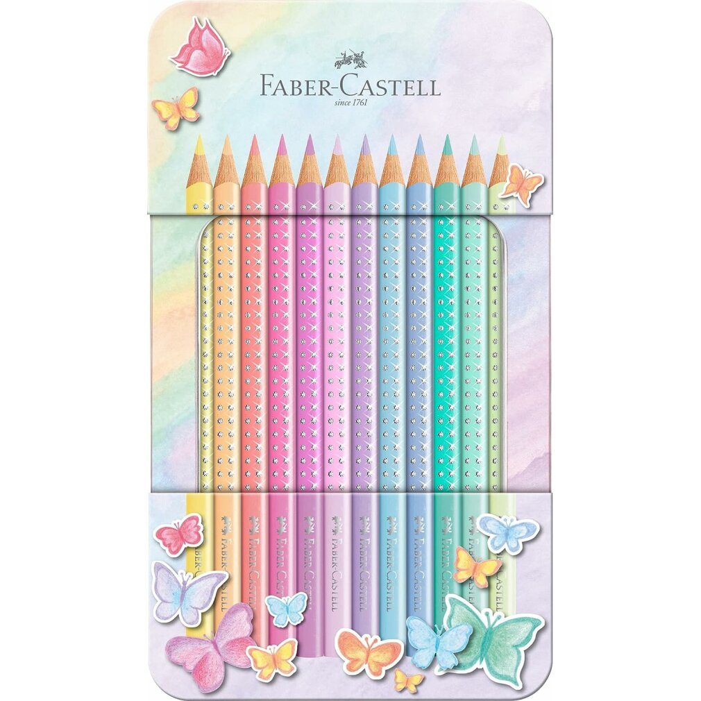 Faber-Castell Buntstift Farbstifte Sparkle Pastel 12er