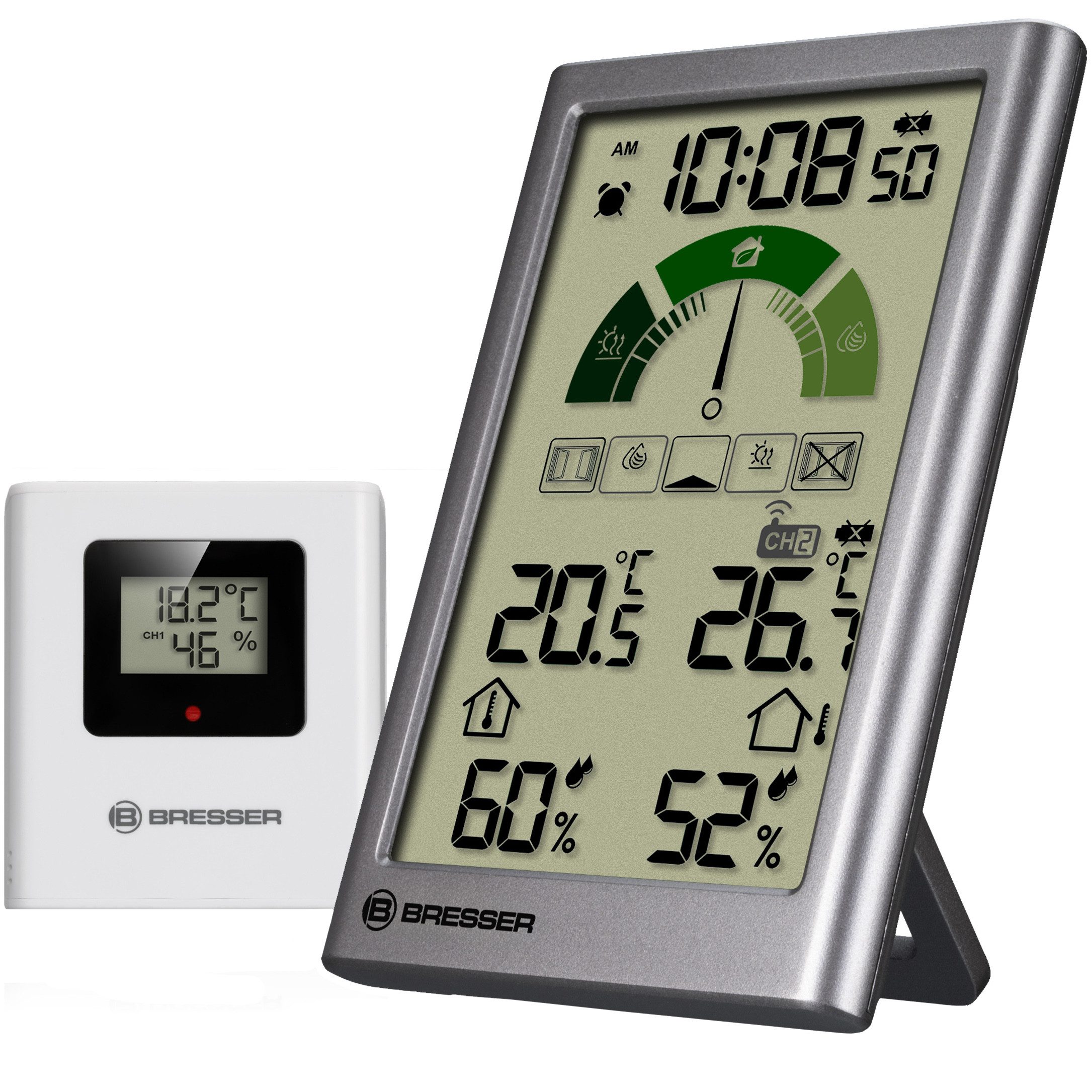 BRESSER Hygrometer BRESSER Thermo-Hygrometer mit Lüftungsempfehlung