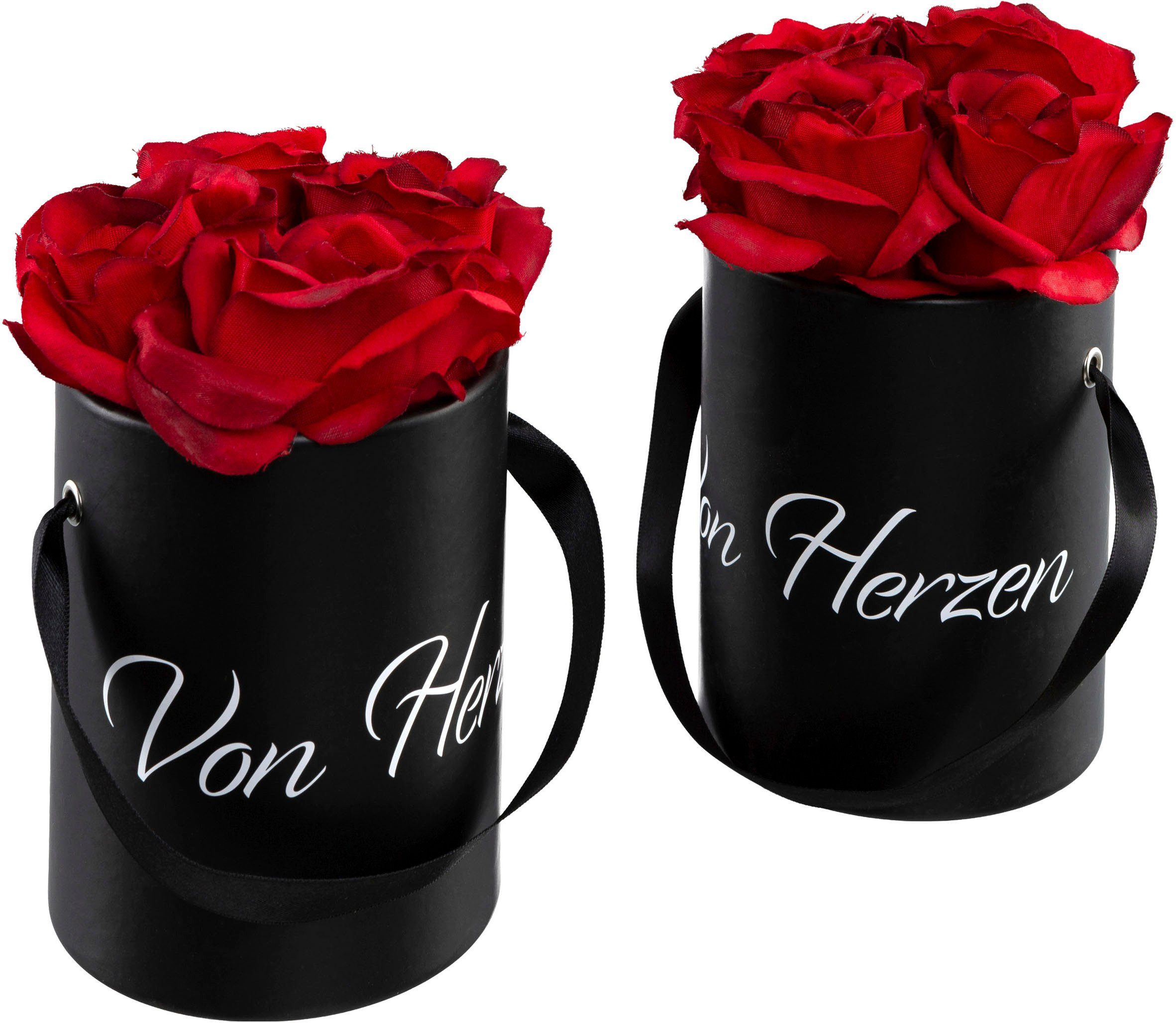 Kunstblume Rosen in Box Rose, Creativ