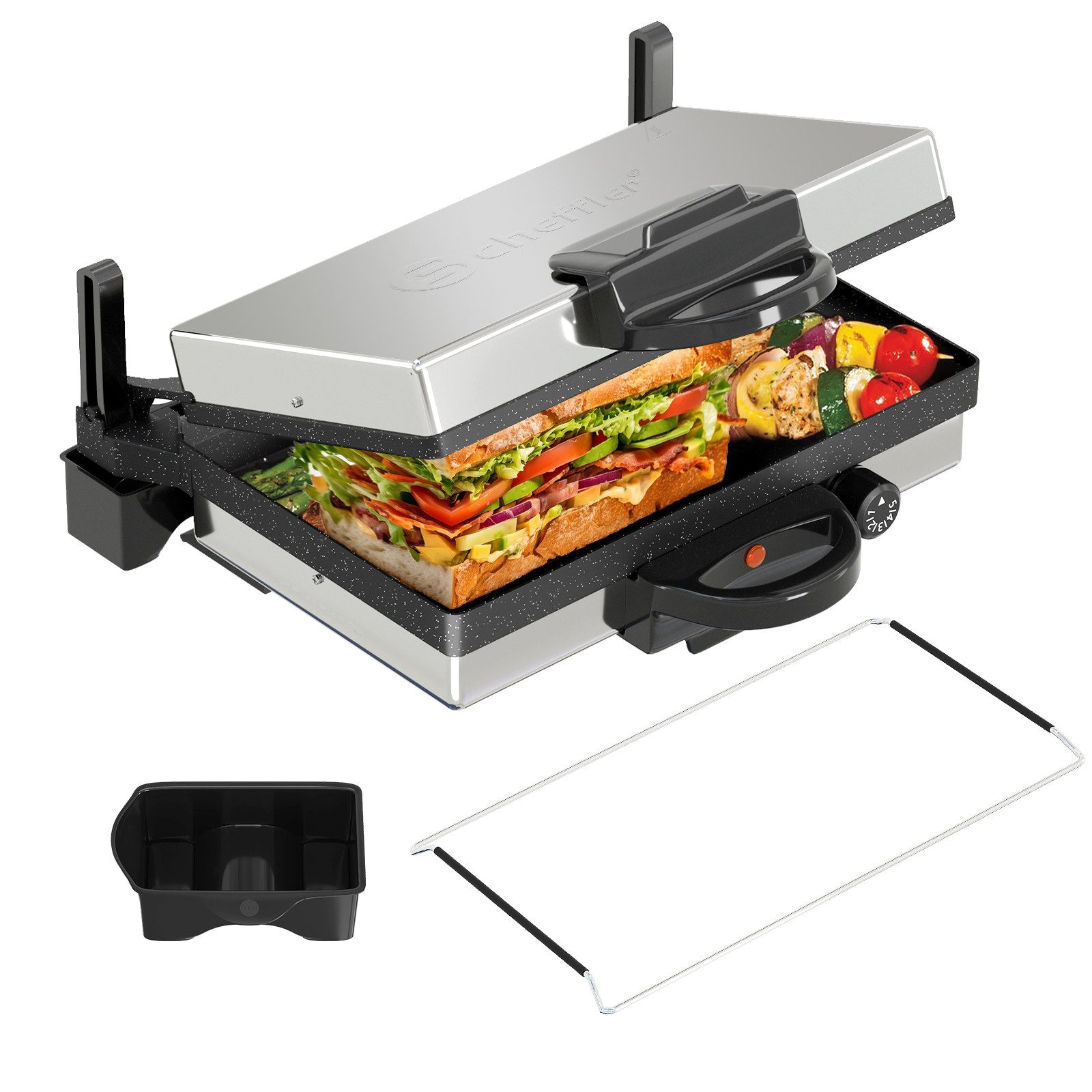 Scheffler Kontaktgrill Kontaktgrill Optigrill Elektrogrill 3