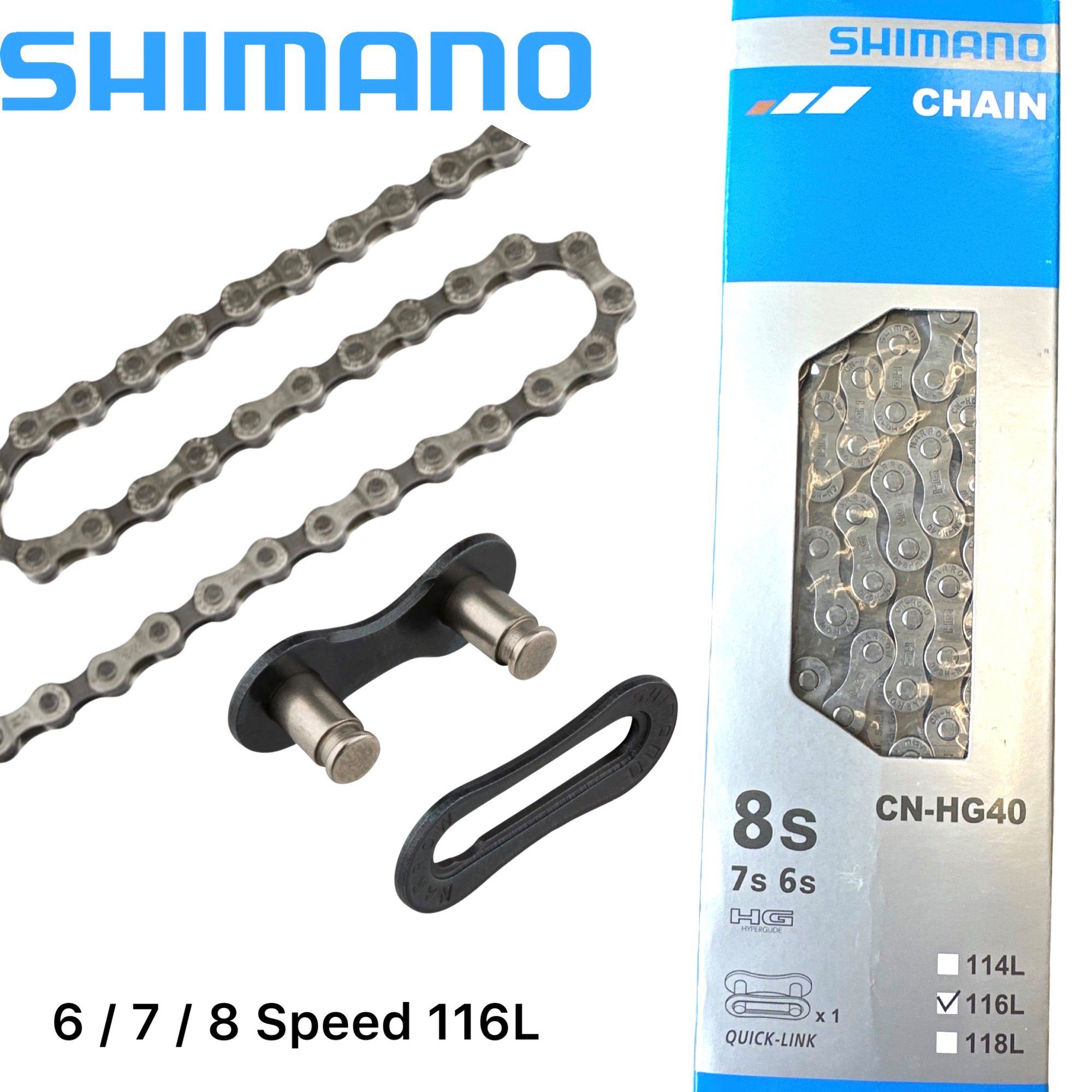 Shimano Fahrradkurbel Shimano Fahrrad Kette CN-HG40