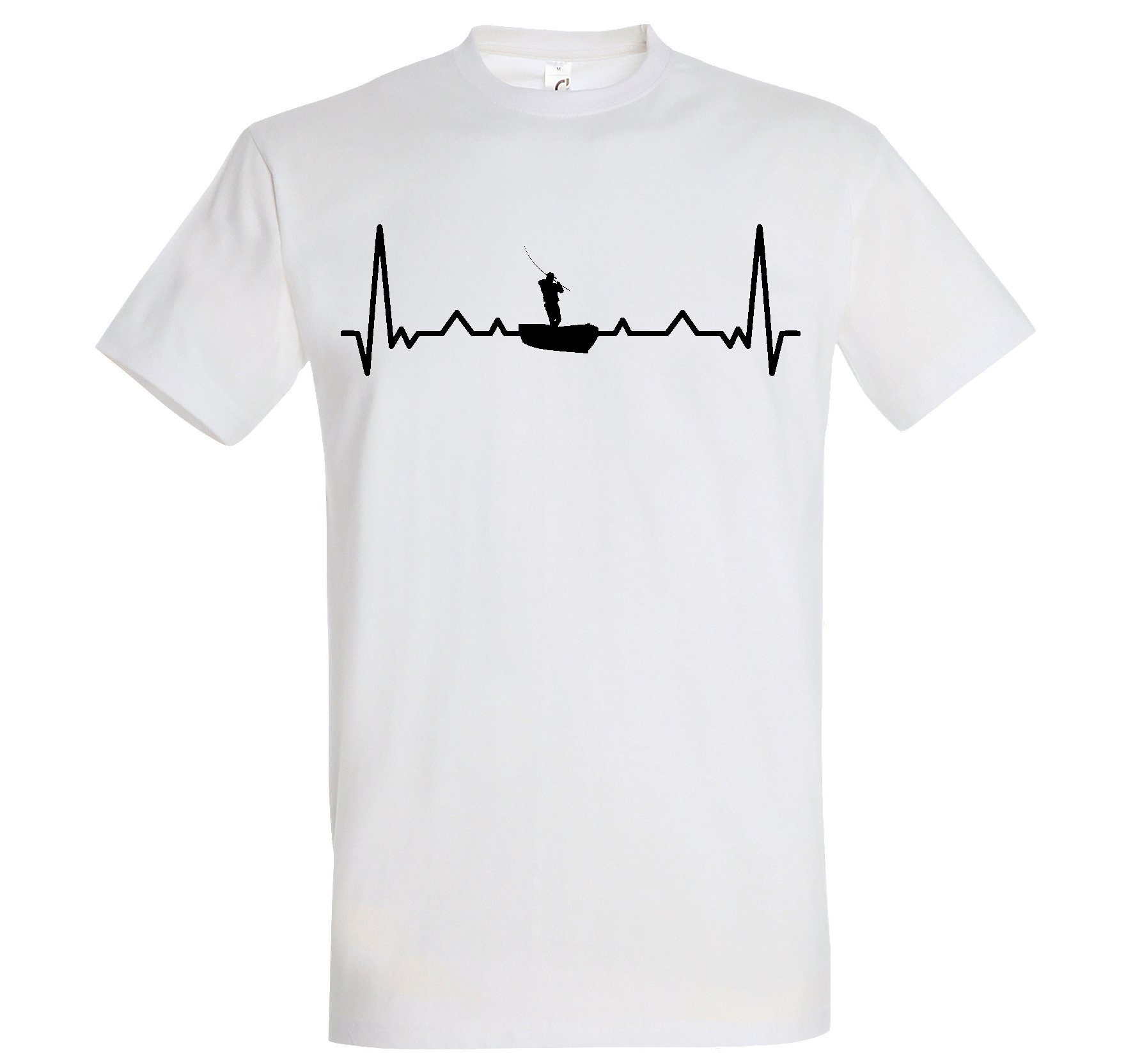 Youth Designz T-Shirt Heartbeat Angeln Herren