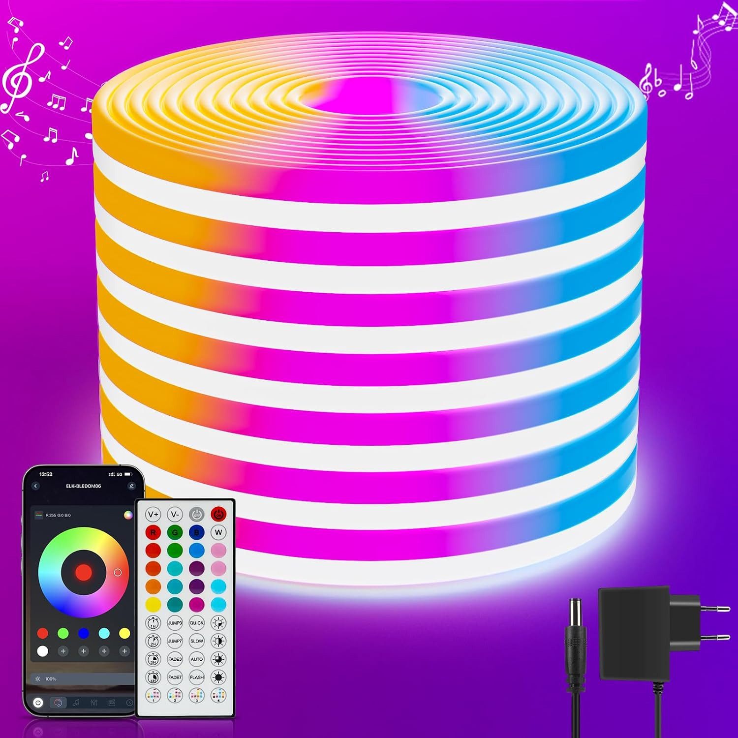 RWEUOQ LED Stripe LED Neon Strip