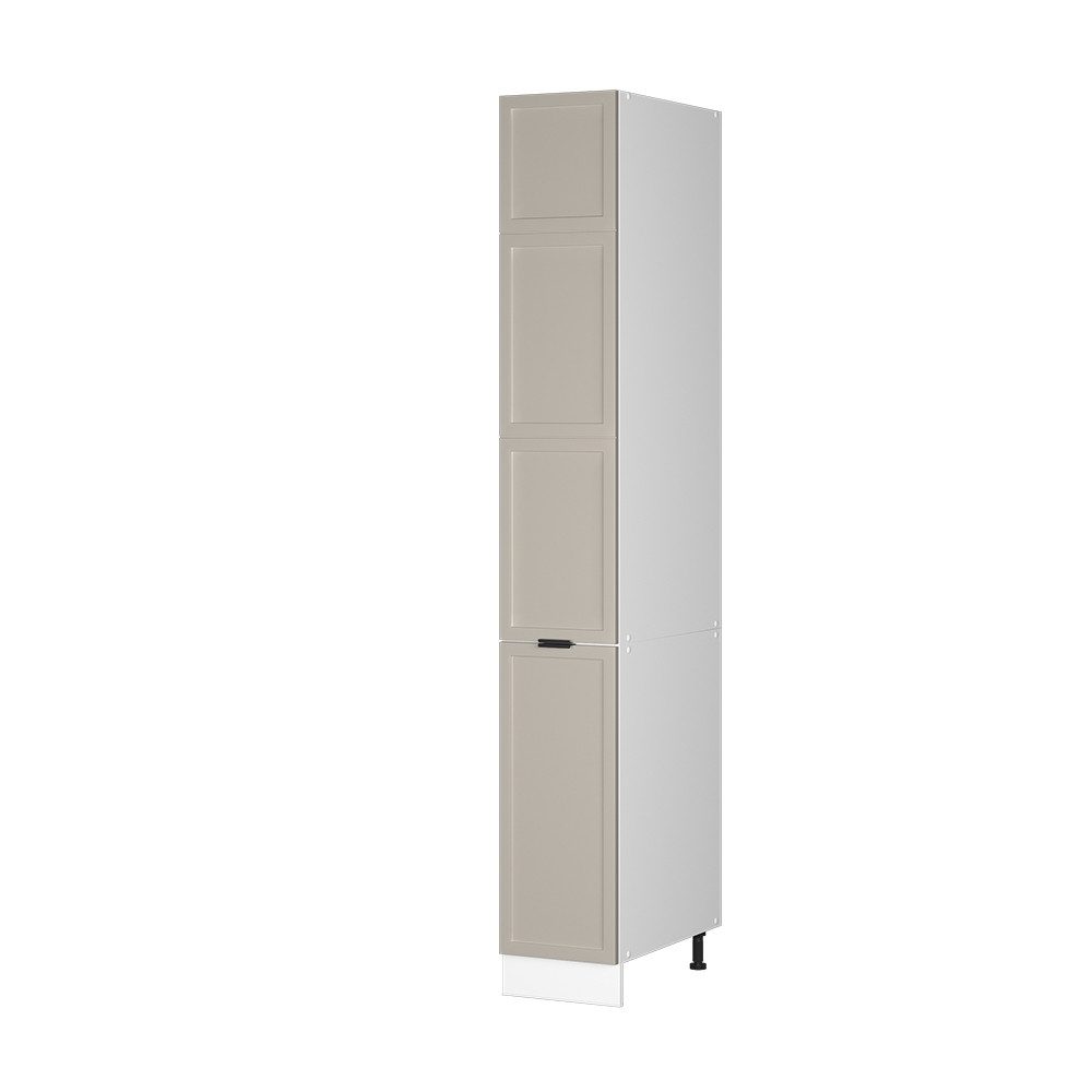 Vicco Hochschrank Fame-Line, GrauBeige/Weiß, 30 cm