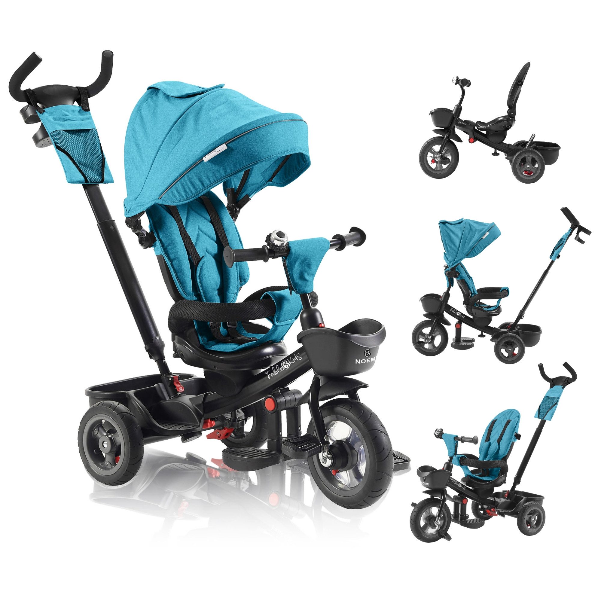 FableKids Dreirad NOEMI 5in1 Kinderdreirad Kinder