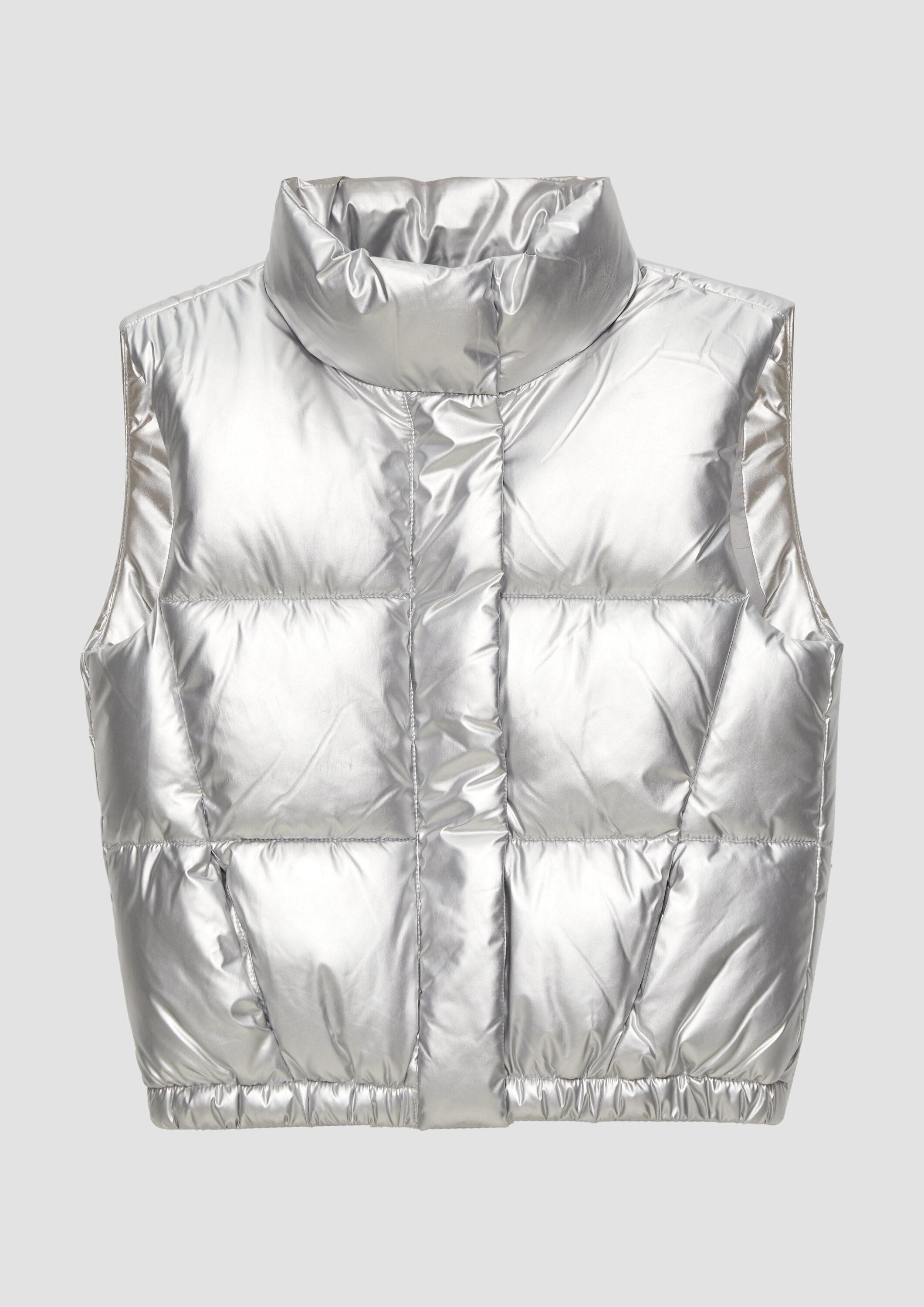 s.Oliver Outdoorjacke Outdoor-Weste Verkürzte Weste mit