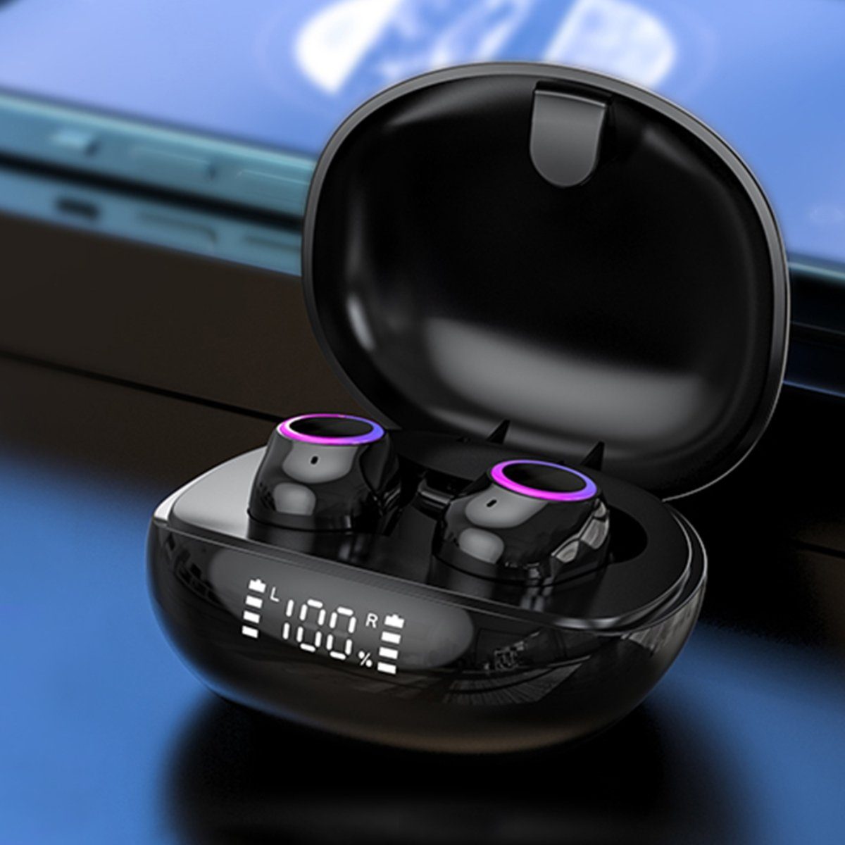 VSIUO TWS In-Ear-Kopfhörer, True Wireless Bluetooth-Kopfhörer