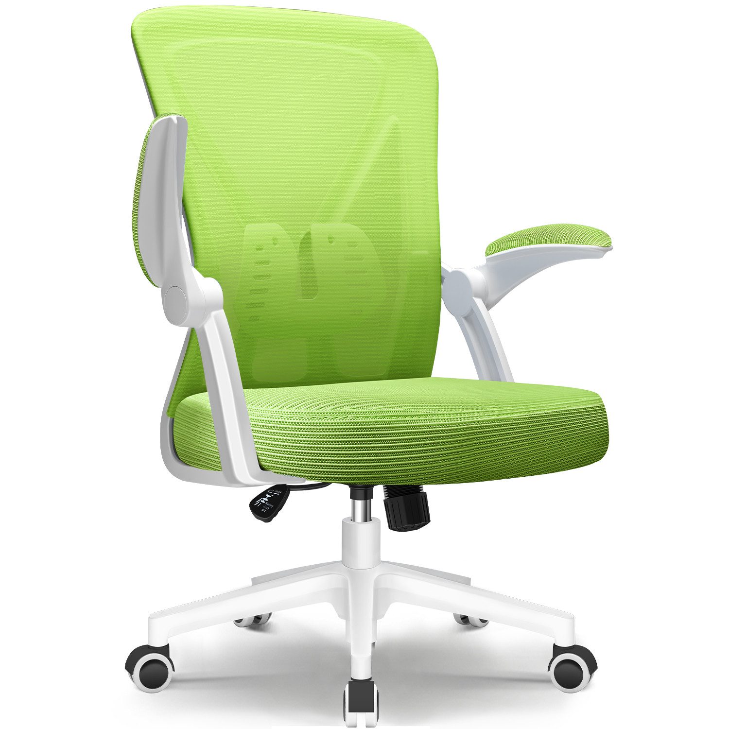 Adormii Bürostuhl Bürostuhl mit klappbaren Armlehnen,Ergonomischer