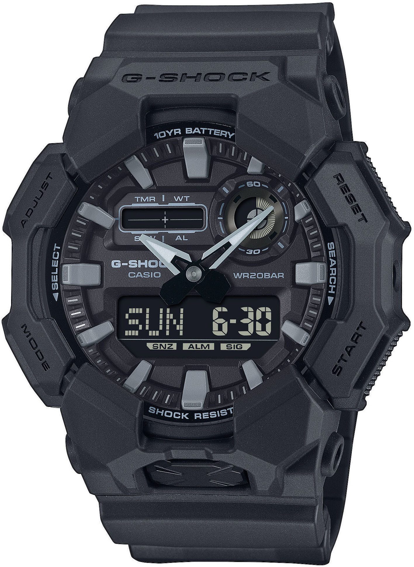 CASIO G-SHOCK Chronograph GA-010-1A1ER, Quarzuhr, Armbanduhr,Herrenuhr,