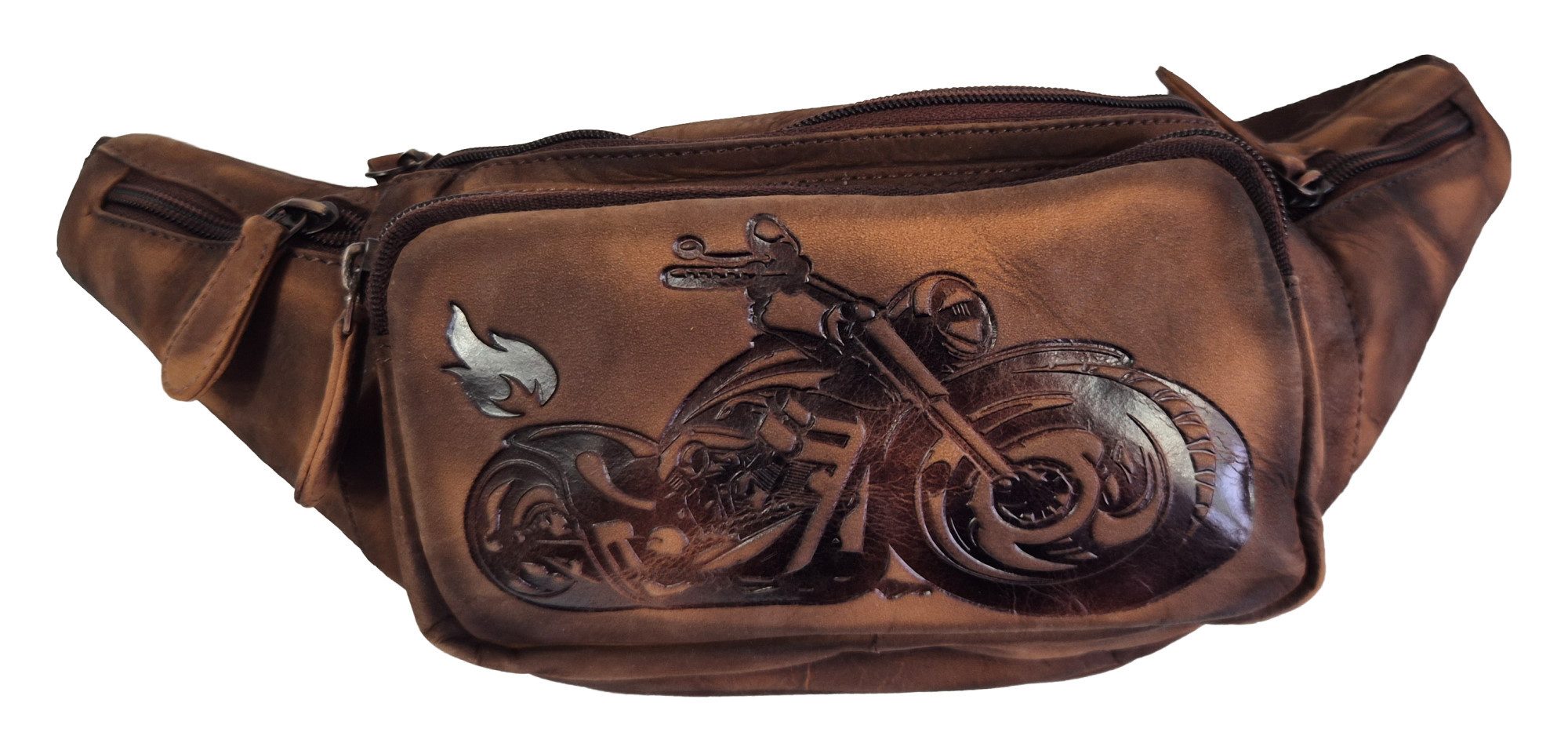 Einkaufszauber Bauchtasche Echt Leder Gürteltasche Bauchtasche