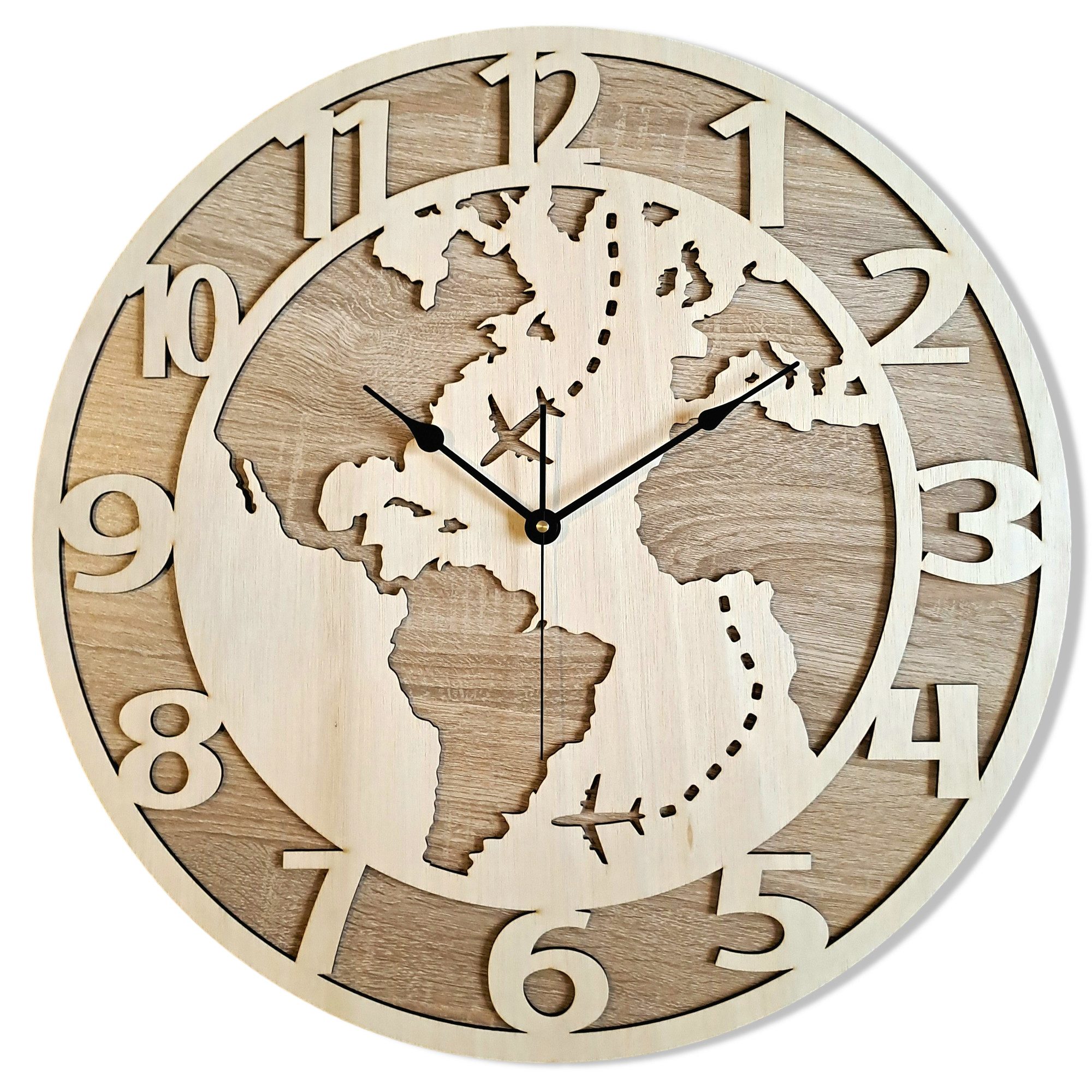 ORNAMENTI Wanduhr Grosse, Moderne, holz Wanduhr