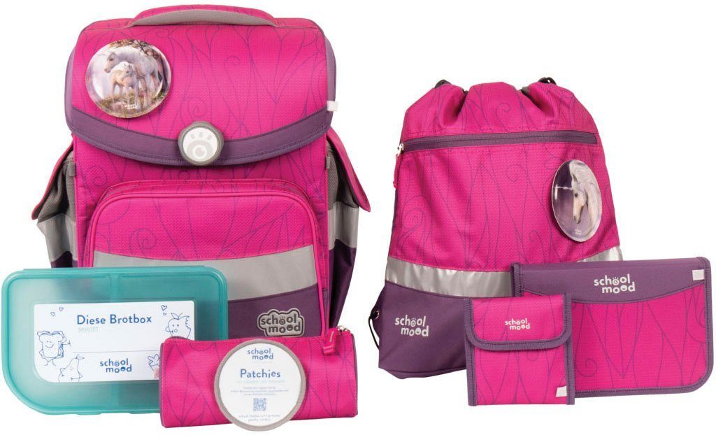 SCHOOL-MOOD® Schulranzen Timeless, Luisa (Einhorn) (Set,