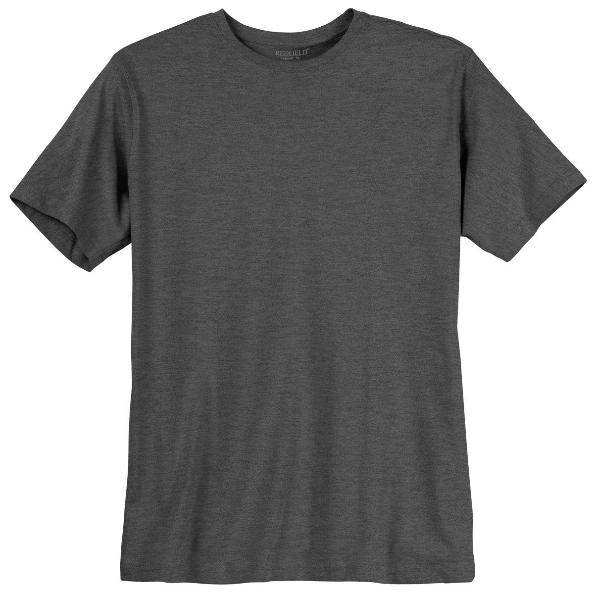 redfield Rundhalsshirt Übergrößen Redfield T-Shirt anthrazit