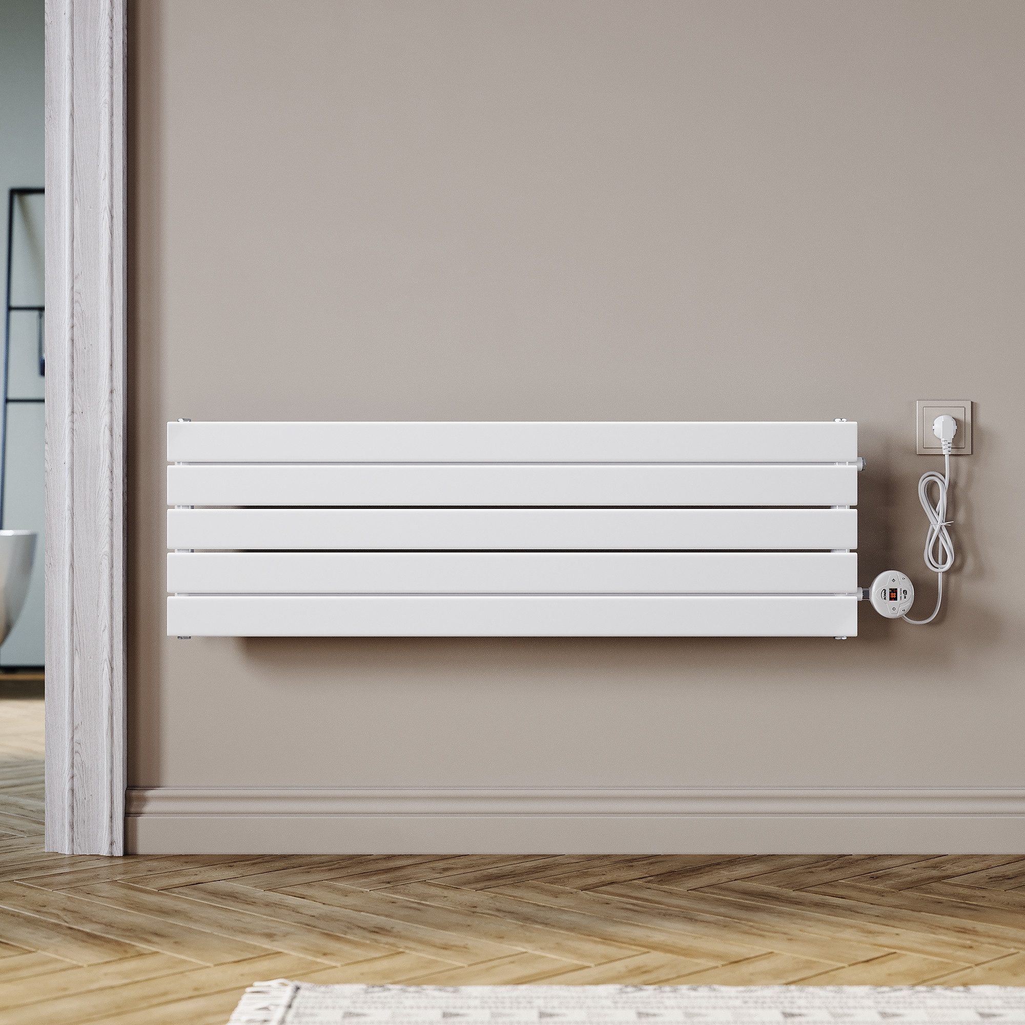 SONNI Elektro-Heizkörper Elektro-Heizkörper mit WiFi-Fernbedienung,Temperaturregelung:400W/800W