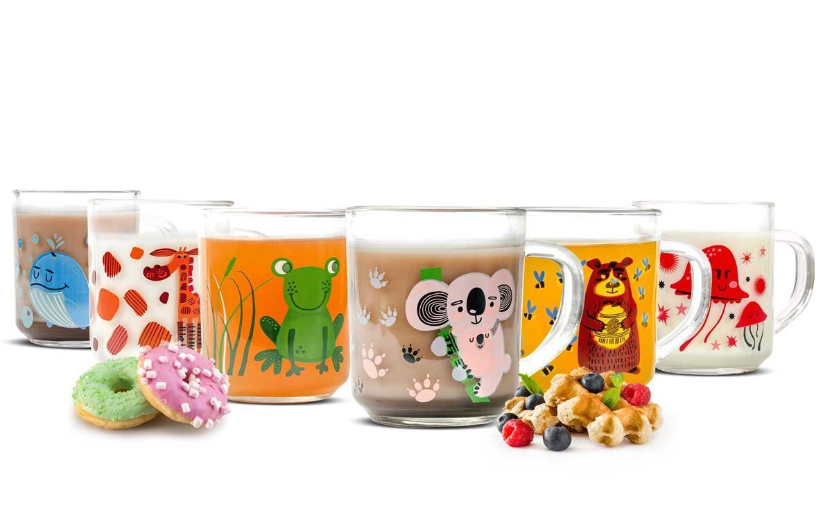 Sendez Kinderbecher 6 Tier-Motiv Becher Tassen